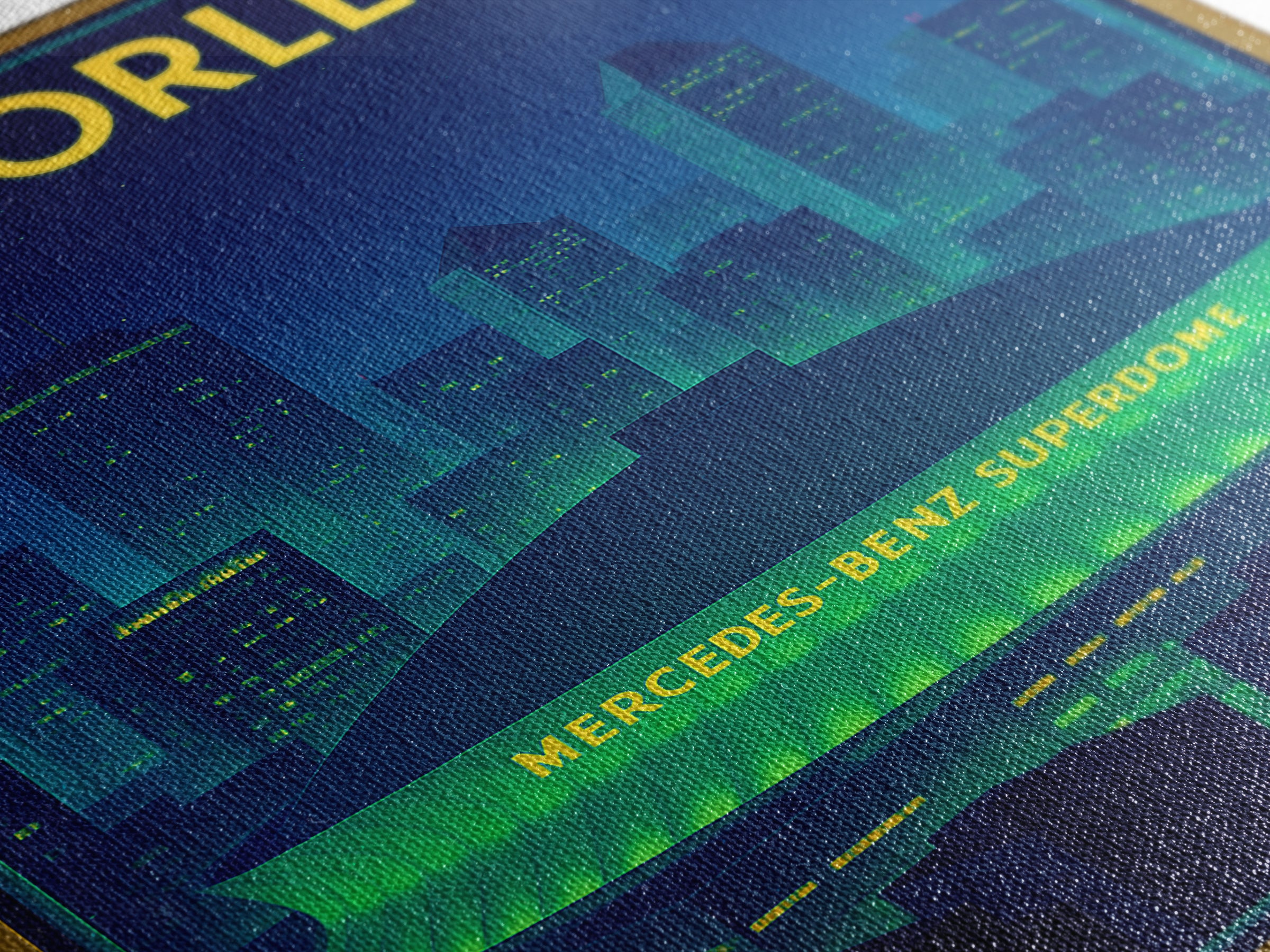New Orleans Travel Poster, Framed Canvas Print, Cyberpunk Style City Art, New Orleans Poster Print, Travel Poster Set, City Travel Prints