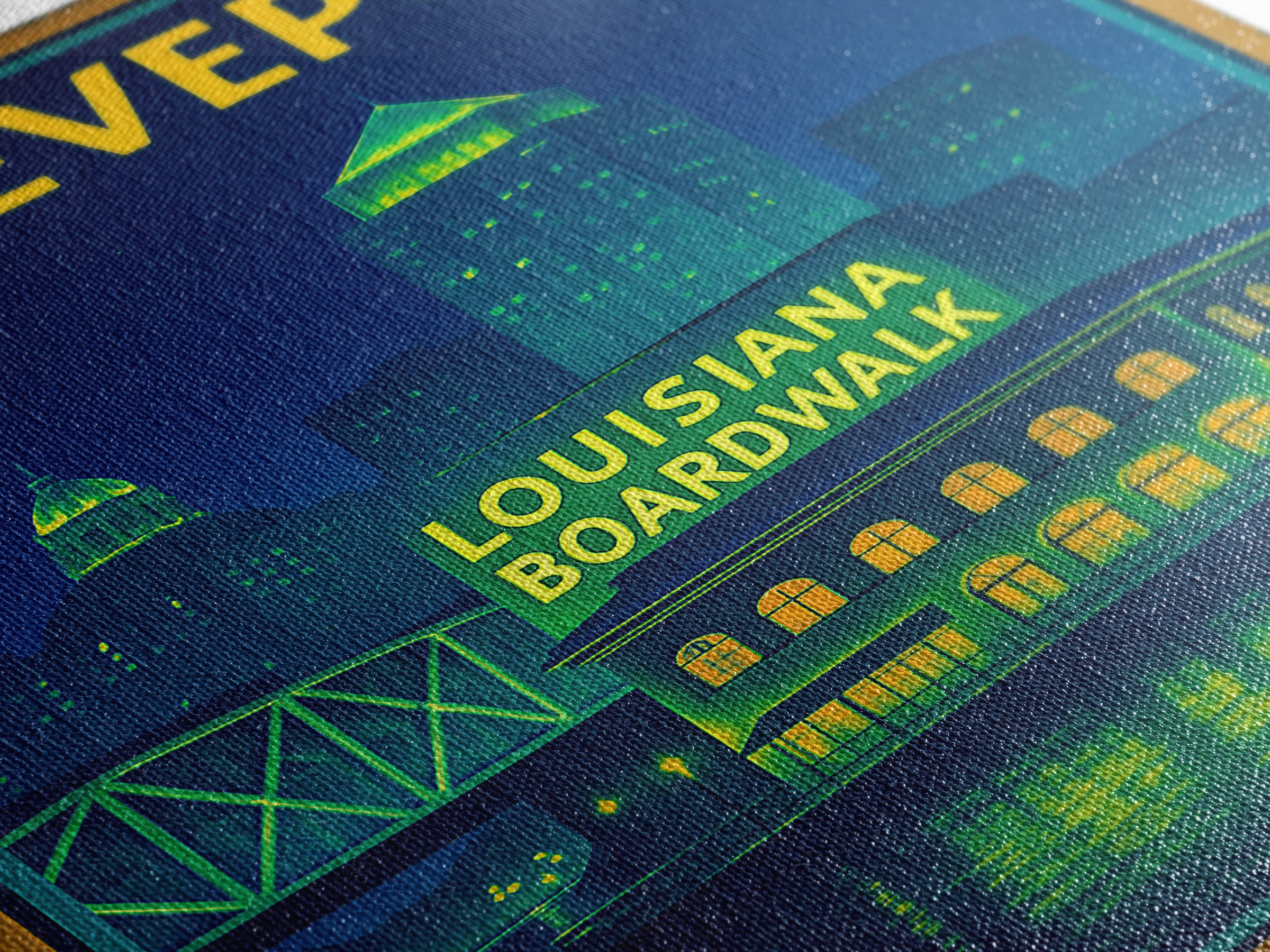 Shreveport Travel Poster, Canvas Print, Cyberpunk Style City Art, Shreveport Art Print, City Travel Prints, Travel Poster Set, Design 2