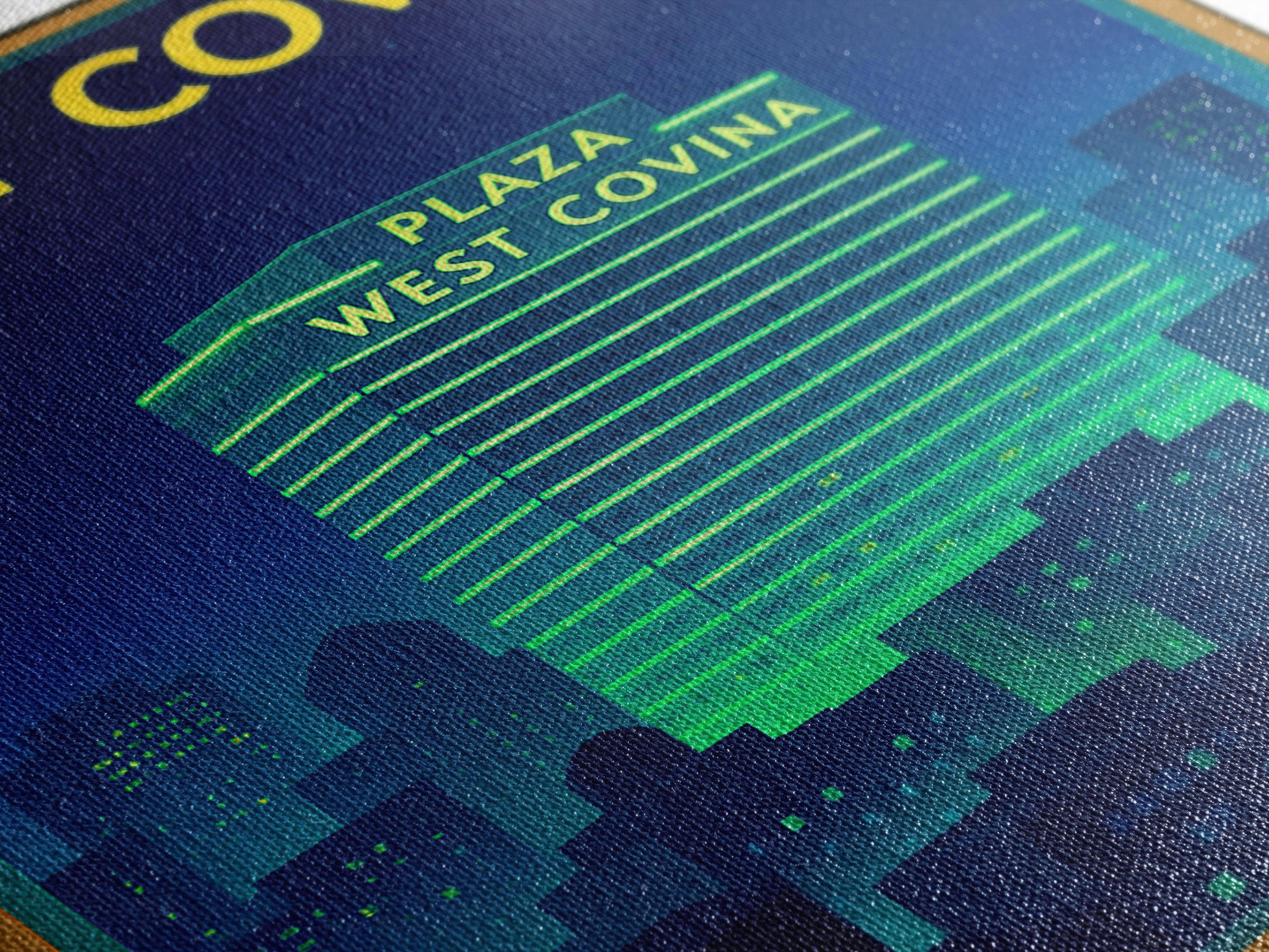 West Covina Travel Poster, Canvas Print, Cyberpunk Style City Art, West Covina City Art, Travel Poster Set, Travel Wall Art, Poster Print