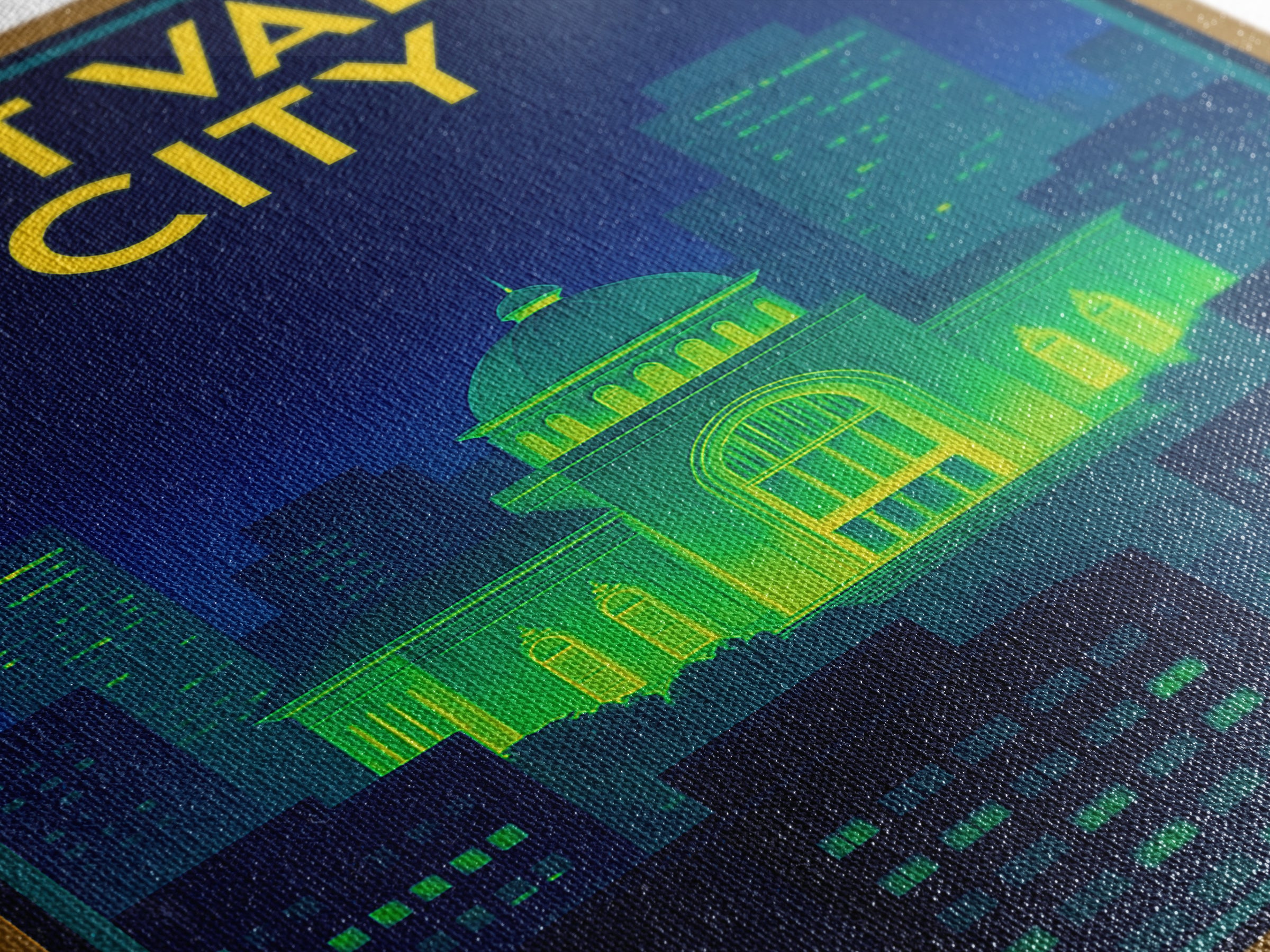 West Valley City Travel Poster, Canvas Print, Cyberpunk Style City Art, West Valley City City Art, Travel Poster Set, Eclectic Wall Decor