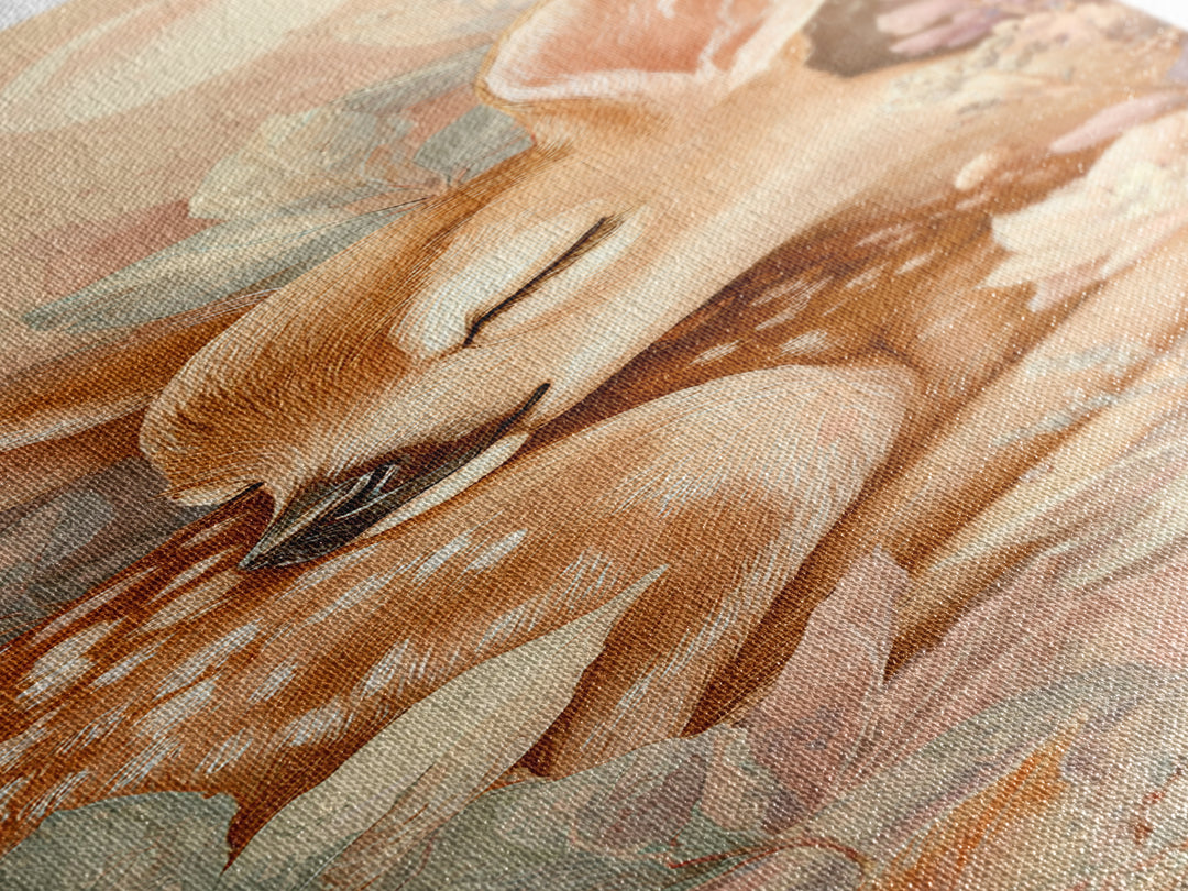 Deer Fawn Sleeping Canvas Print, Nursery Art, Wall Art, Nursery Decor, Fine Art, Nursery, Nursery Prints, Playroom Decor, NUR-1x3-35
