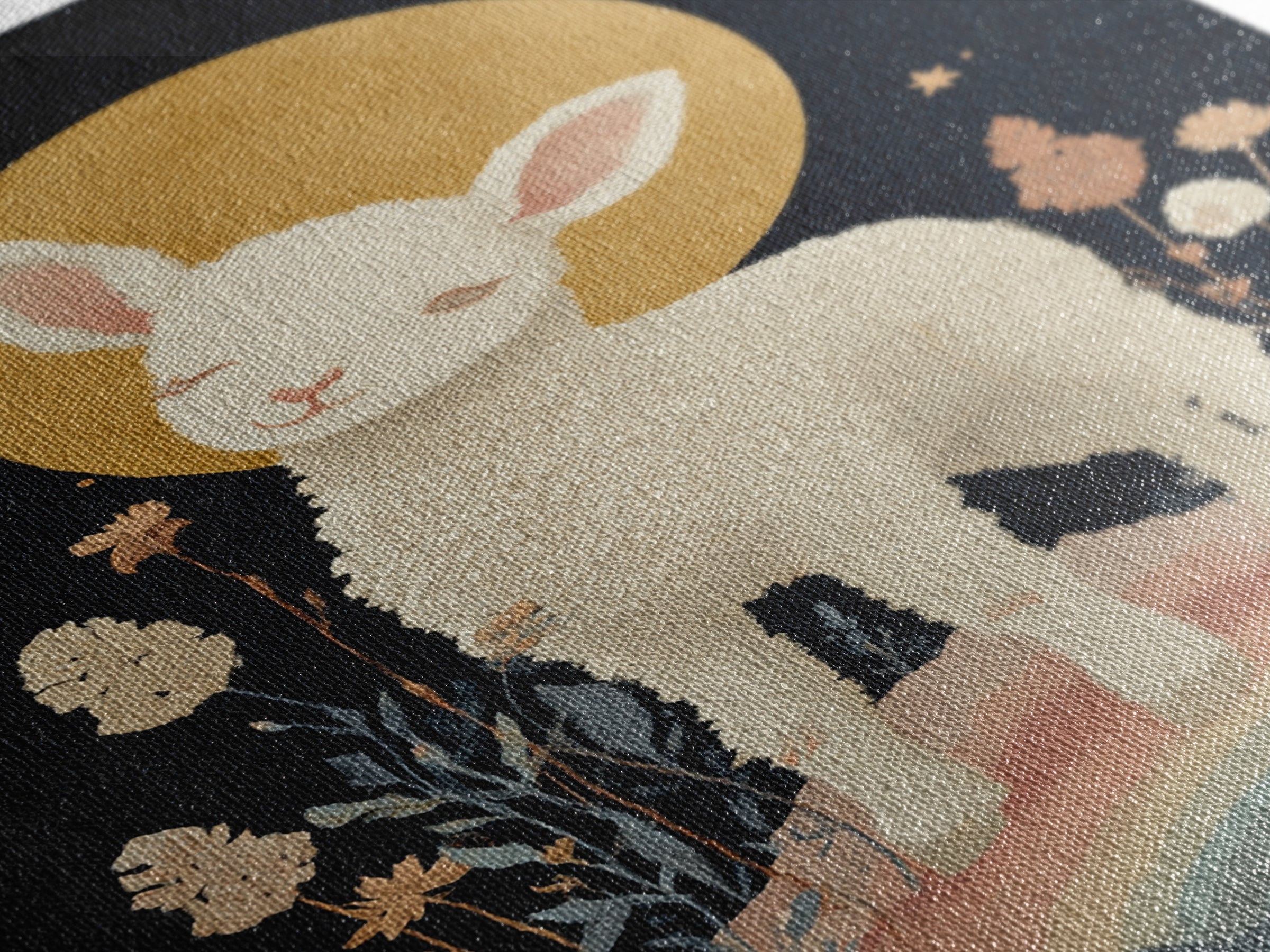 Little Lamb under a Starry Sky Canvas Print, Nursery Art, Nursery Prints, Nursery Decor, Fine Art, Nursery, Kids Wall Decor, NUR-2x3-99