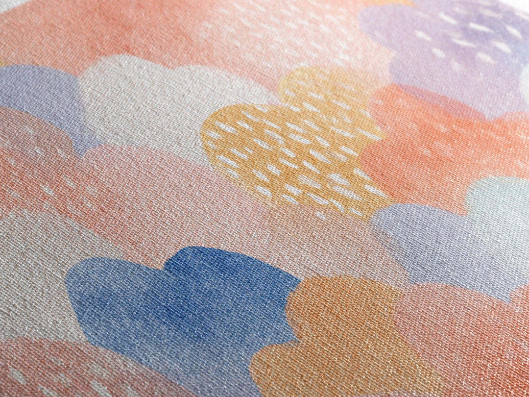 Clouds and Raindrops Canvas Print, Nursery Art, Playroom Wall Decor, Nursery Decor, Nursery, Modern Decor, Fine Art Print, NUR-3x2-98