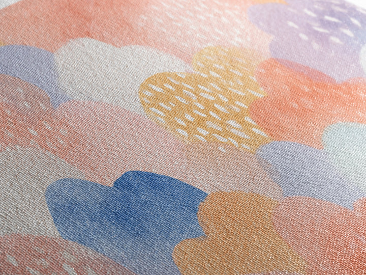 Clouds and Raindrops Canvas Print, Nursery Art, Playroom Wall Decor, Nursery Decor, Nursery, Modern Decor, Fine Art Print, NUR-3x2-98