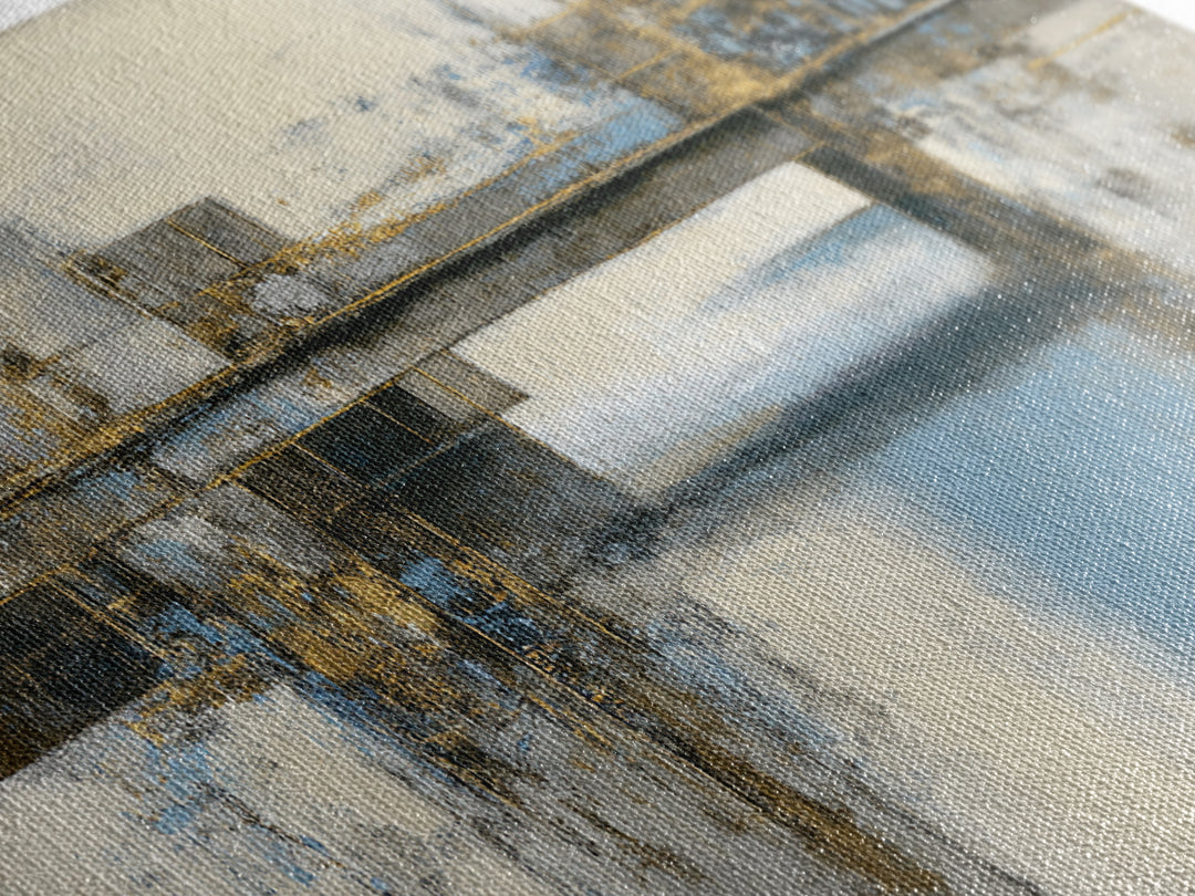 Monochrome Bridge Structure Framed Canvas Print, Office Art, Luxury Decor, Office Decor, Fine Art, Focus, Pet Portrait, OFF-2x1-30