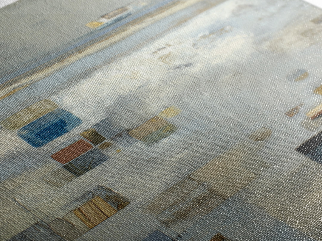Dignified Neutral Landscape Canvas Print, Office Art, Gallery Decor, Office Decor, Oil Painting, Focus, Contemporary Art, OFF-2x3-15
