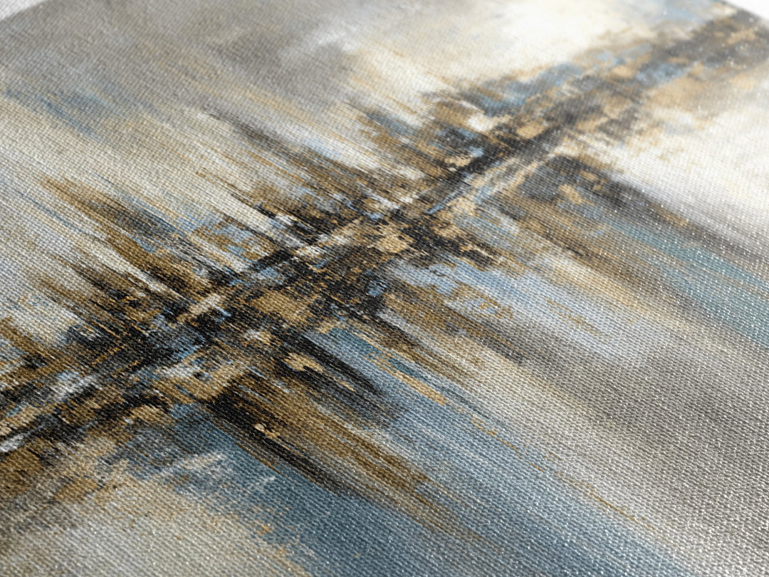 City Map Abstract Canvas Print, Office Art, Trendy Wall Art, Office Decor, Fine Art, Focus, Minimalist Decor, Contemporary Art, OFF-3x1-36