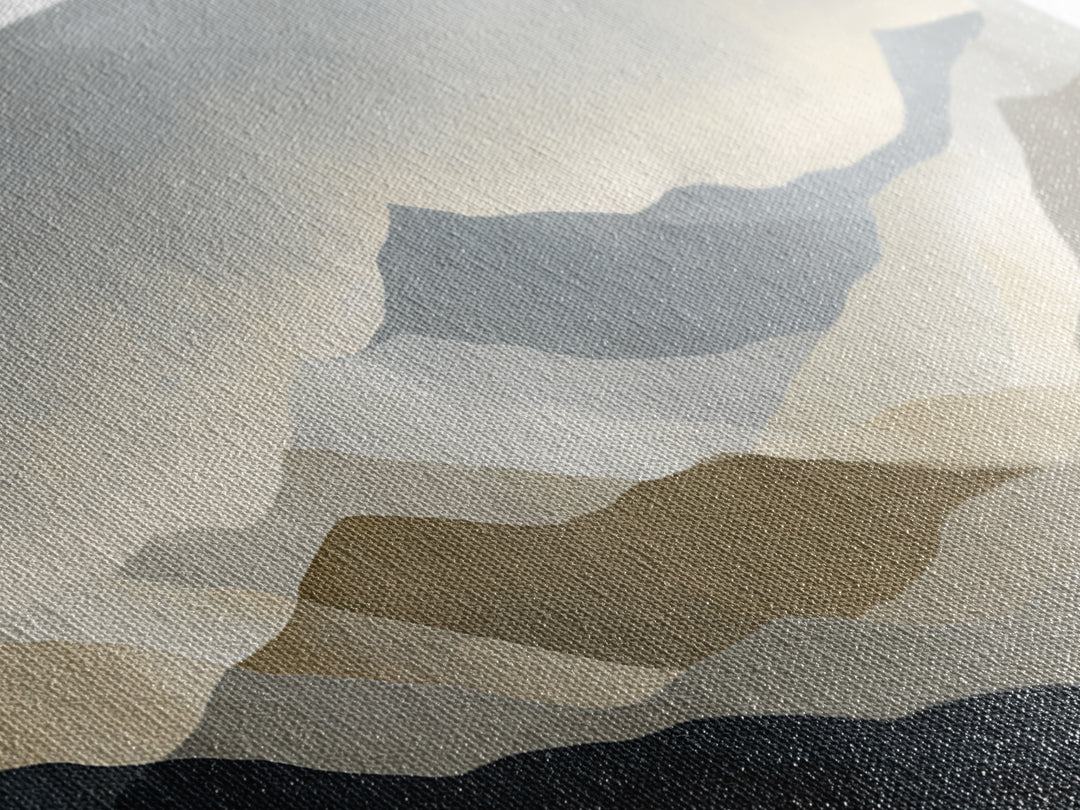 Minimal Mountain Sunrise for Focus Canvas Print, Office Art, Canvas Wall Art, Office Decor, Fine Art, Focus, Bedroom Wall Art, OFF-3x1-42