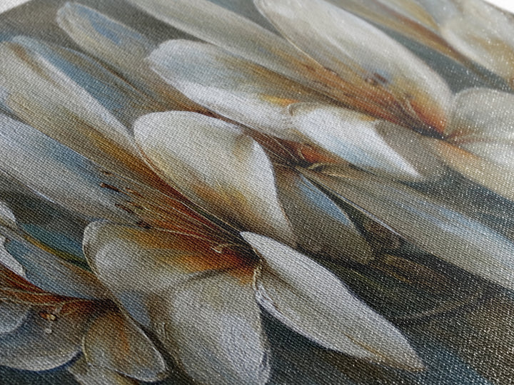 Desk Plant Botanical Closeup Canvas Print, Office Art, Office Decor, Watercolor Art, Focus, Canvas Wall Art, Abstract Art, OFF-3x1-80
