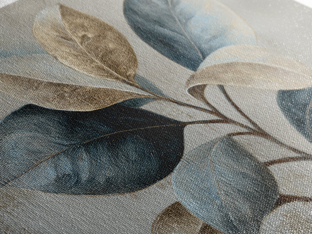 Desk Plant Botanical Closeup Canvas Print, Office Art, Neutral Decor, Office Decor, Oil Painting, Focus, Wall Art, Home Decor, OFF-3x2-68