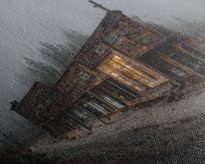 Rustic, Western theme canvas art, ghost town canvas print, wild west saloon art, man cave wall art, living room art, Cowboys