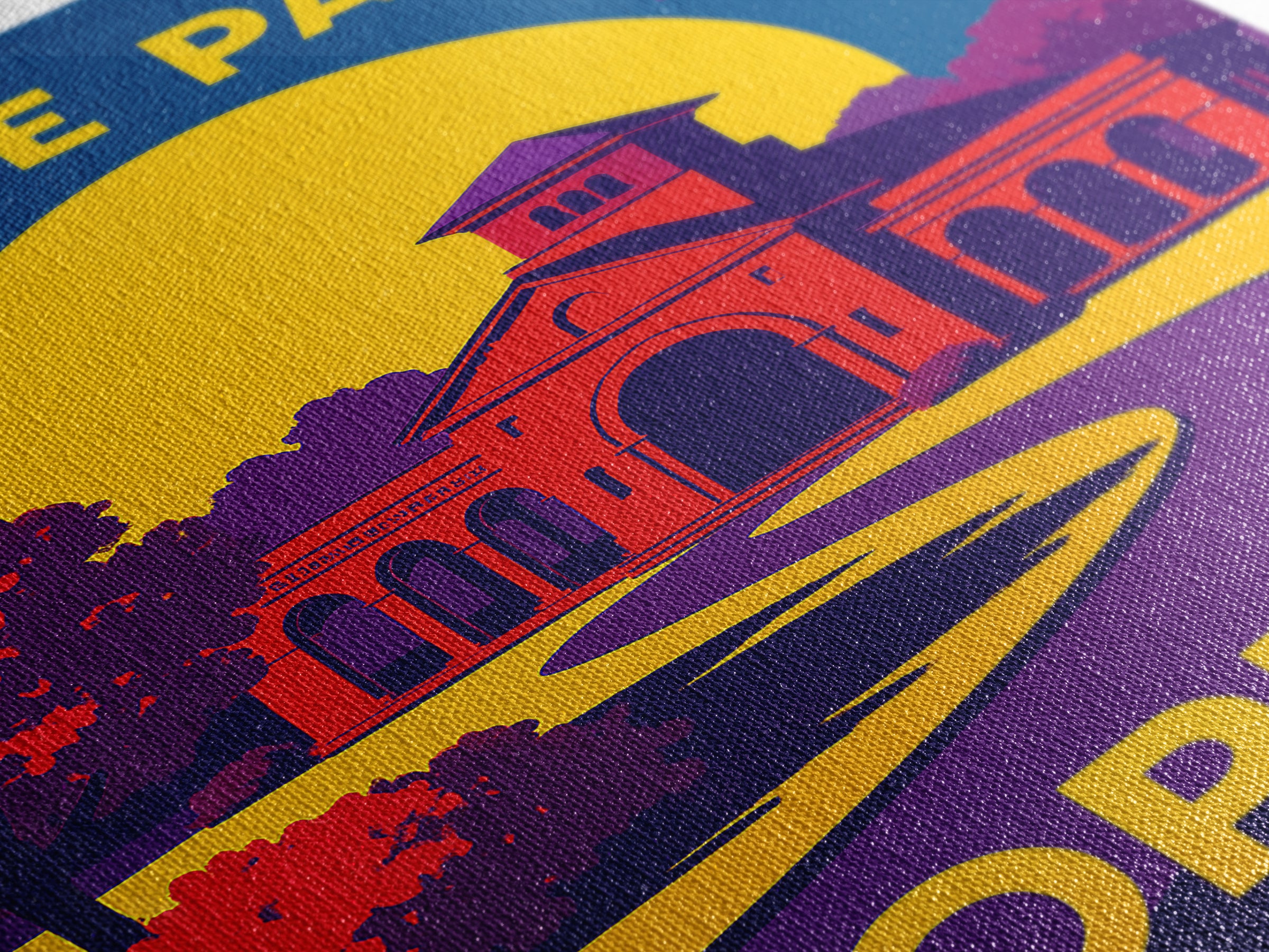 Topeka Travel Poster, Canvas Print, Vibrant Retro Travel Art, Topeka Travel Art, Travel Wall Art, Travel Poster Set, Home Office Decor