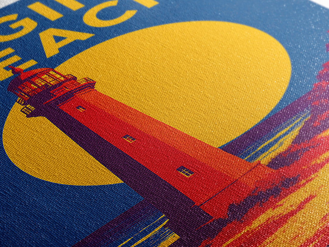 Virginia Beach Travel Poster, Canvas Print, Bold Pop Art Poster, Virginia Beach Poster Print, City Illustration, Wanderlust Decor