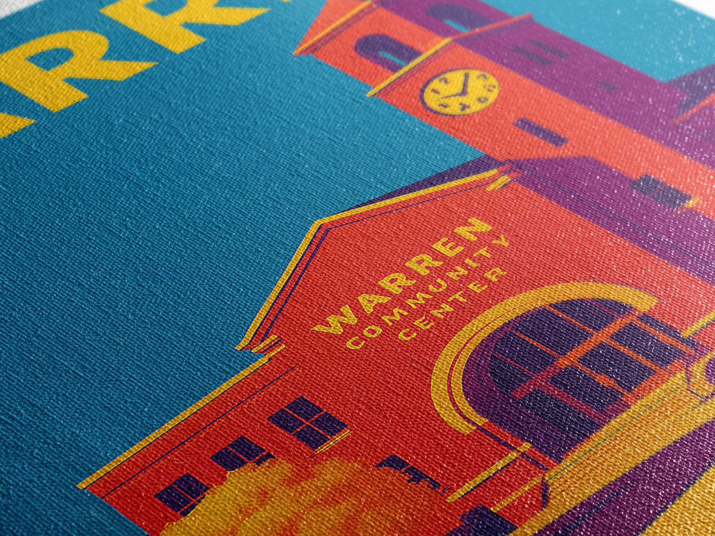 Warren Michigan Travel Poster, Canvas Print, High Contrast City Poster, Warren City Art, City Art Print, Wall Art, City Travel Prints