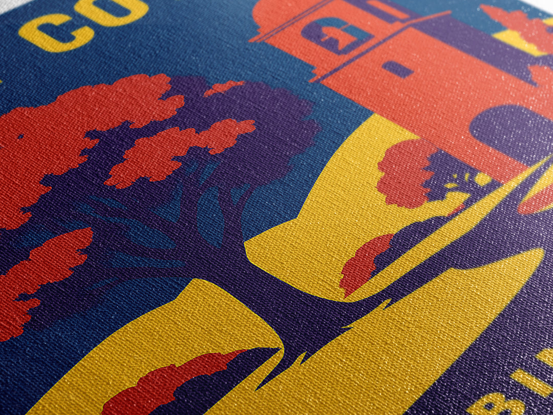 West Covina Travel Poster, Framed Canvas Print, High Contrast City Poster, West Covina Wall Art, Retro Travel Print, Travel Poster Set