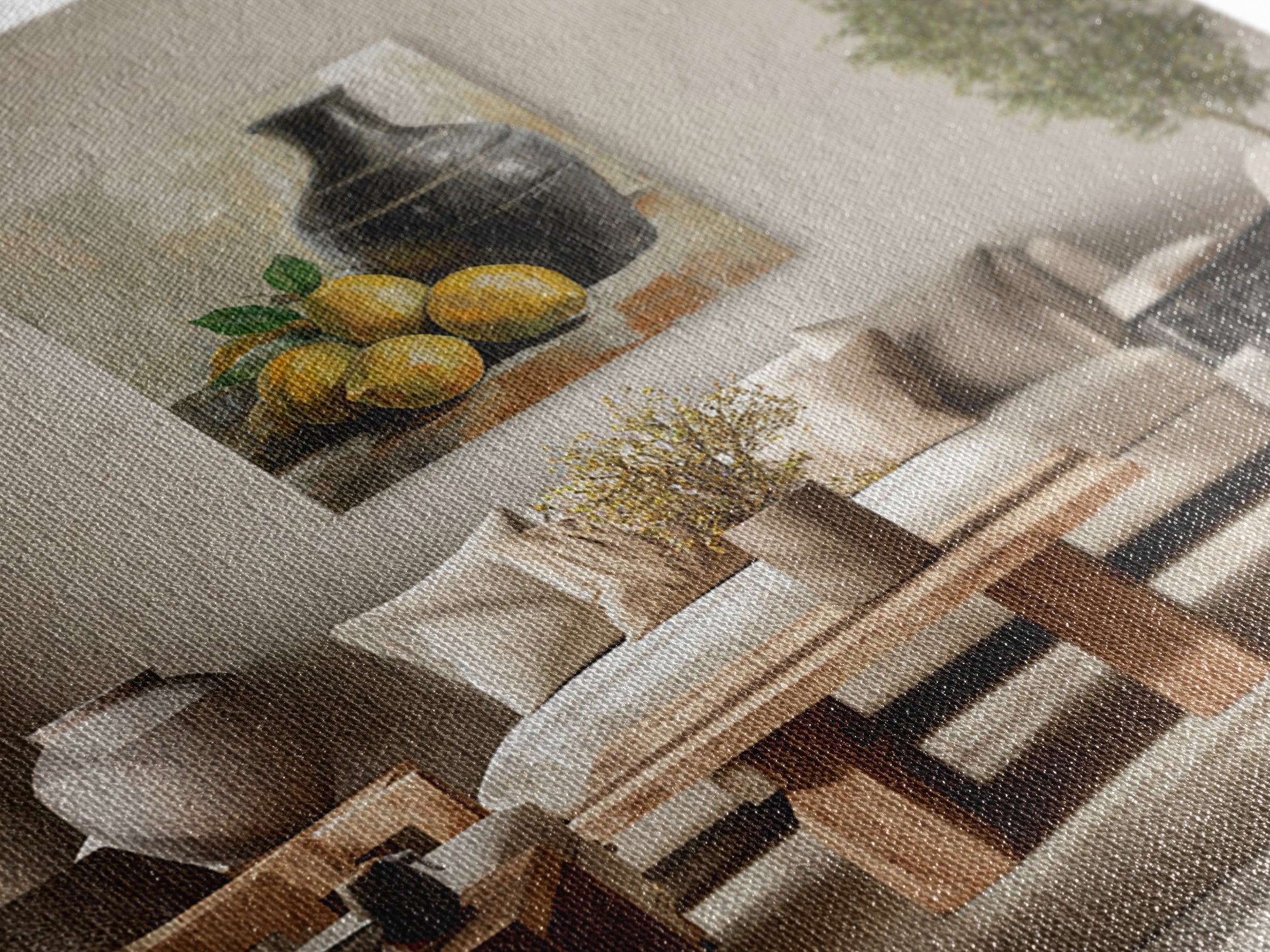 Outdoor Citrus Still Life Framed Canvas Print, Patio Art, Fine Art Print, Patio Decor, Fine Art, Outdoor, Wall Decor, PAT-1x1-29