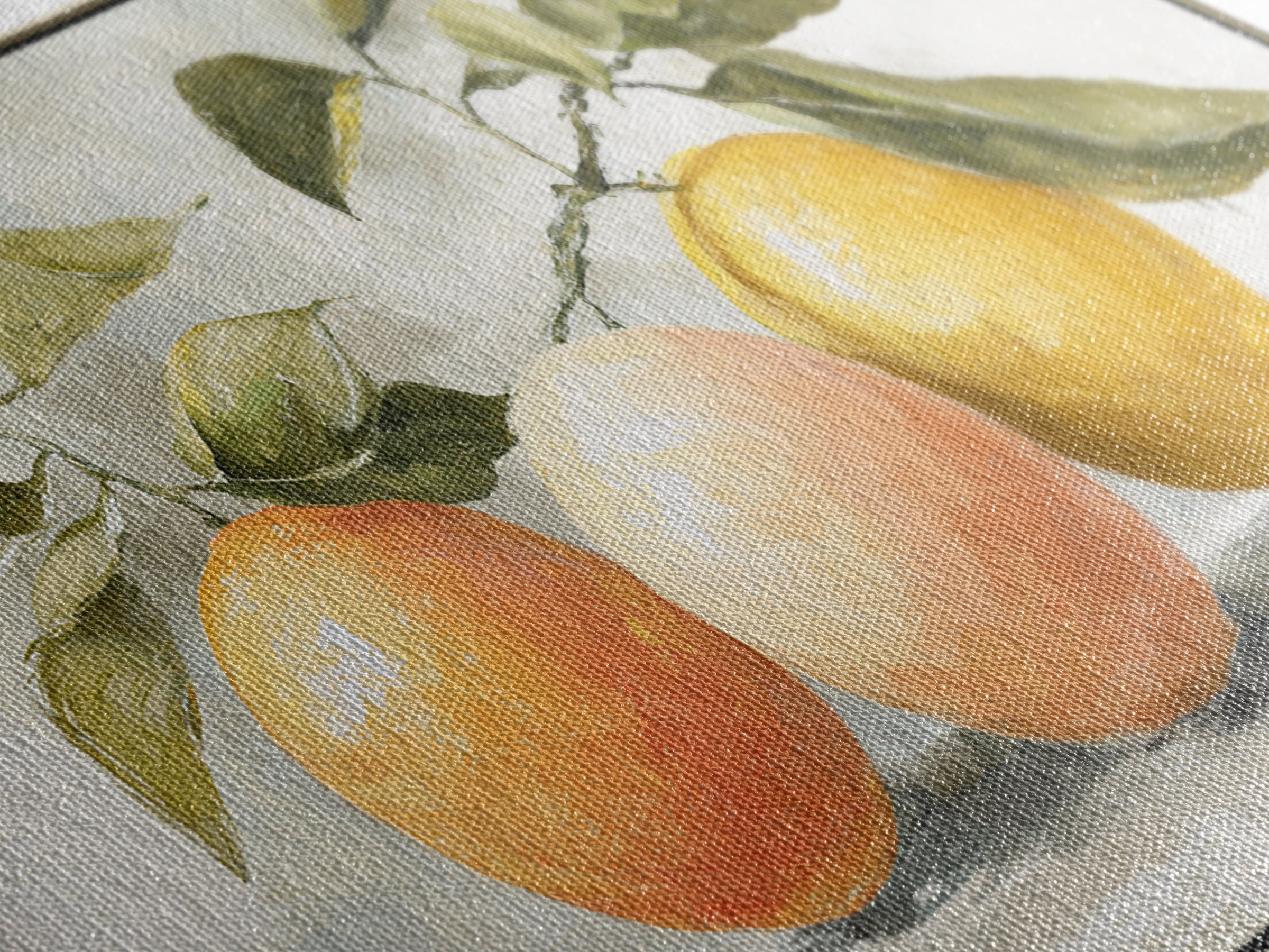 Outdoor Citrus Still Life Framed Canvas Print, Patio Art, Outdoor Wall Decor, Patio Decor, Fine Art, Outdoor, Yard Decor, PAT-2x1-97