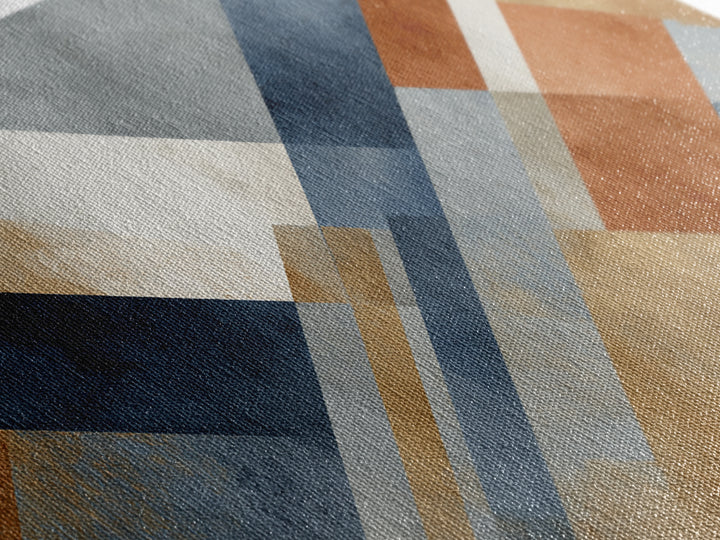 Warm Geometric Tile Pattern Canvas Print, Patio Art, Minimalist Decor, Patio Decor, Abstract Art, Outdoor, Yard Art, Metal Art, PAT-3x1-88