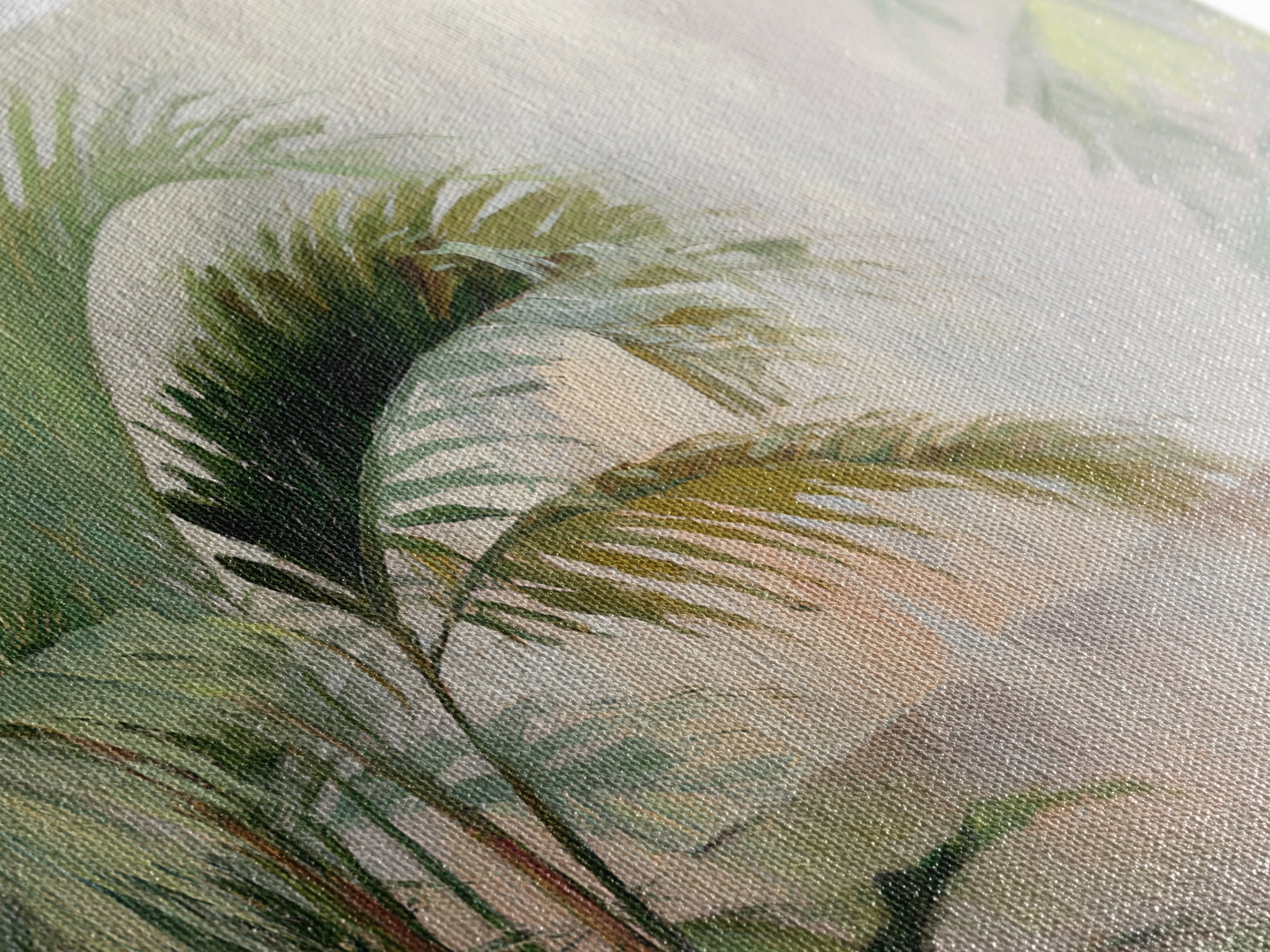 Tropical Palm Fronds Canvas Print, Patio Art, Yard Decor, Patio Decor, Fine Art, Outdoor, Luxury Decor, Art Print, Room Decor, PAT-3x2-29
