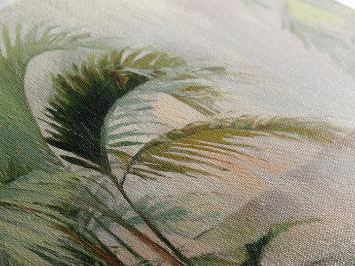 Tropical Palm Fronds Canvas Print, Patio Art, Yard Decor, Patio Decor, Fine Art, Outdoor, Luxury Decor, Art Print, Room Decor, PAT-3x2-29