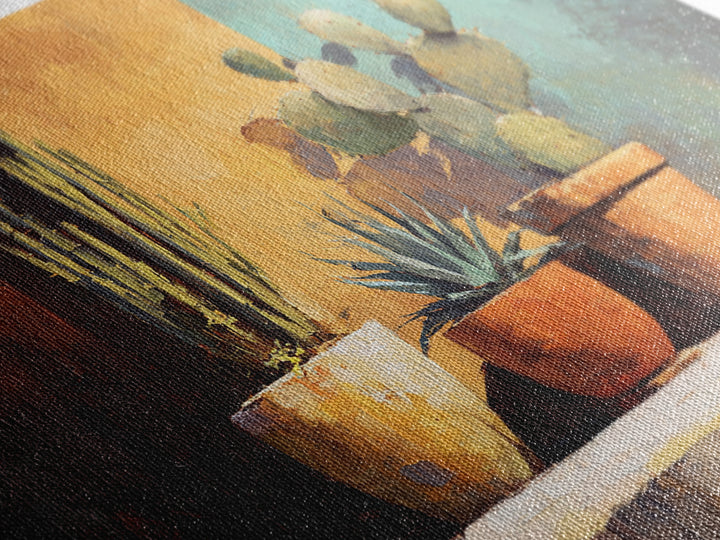 Cactus and Agave Canvas Print, Patio Art, Coastal Wall Decor, Patio Decor, Fine Art, Outdoor, Gallery Decor, Neutral Decor, PAT-3x2-32