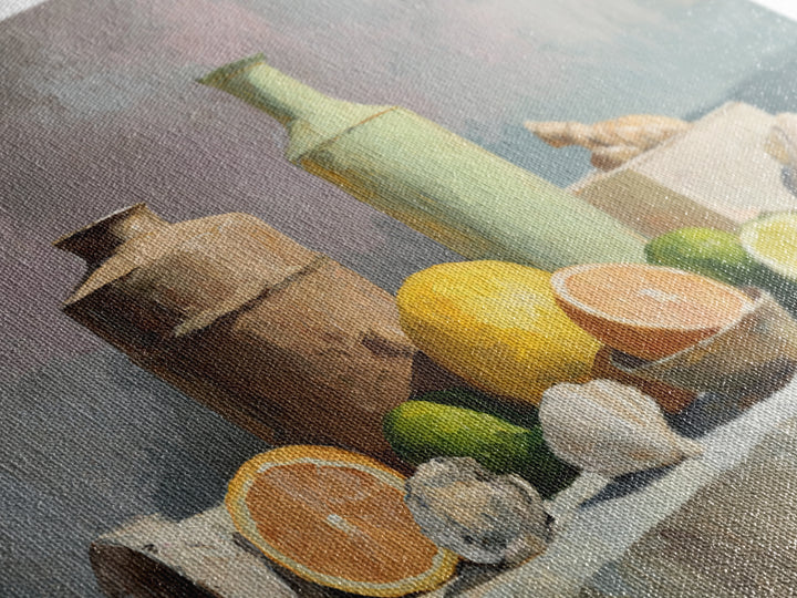 Outdoor Citrus Still Life Canvas Print, Patio Art, Beach House Decor, Patio Decor, Outdoor, Modern Decor, Fine Art Print, PAT-3x2-57