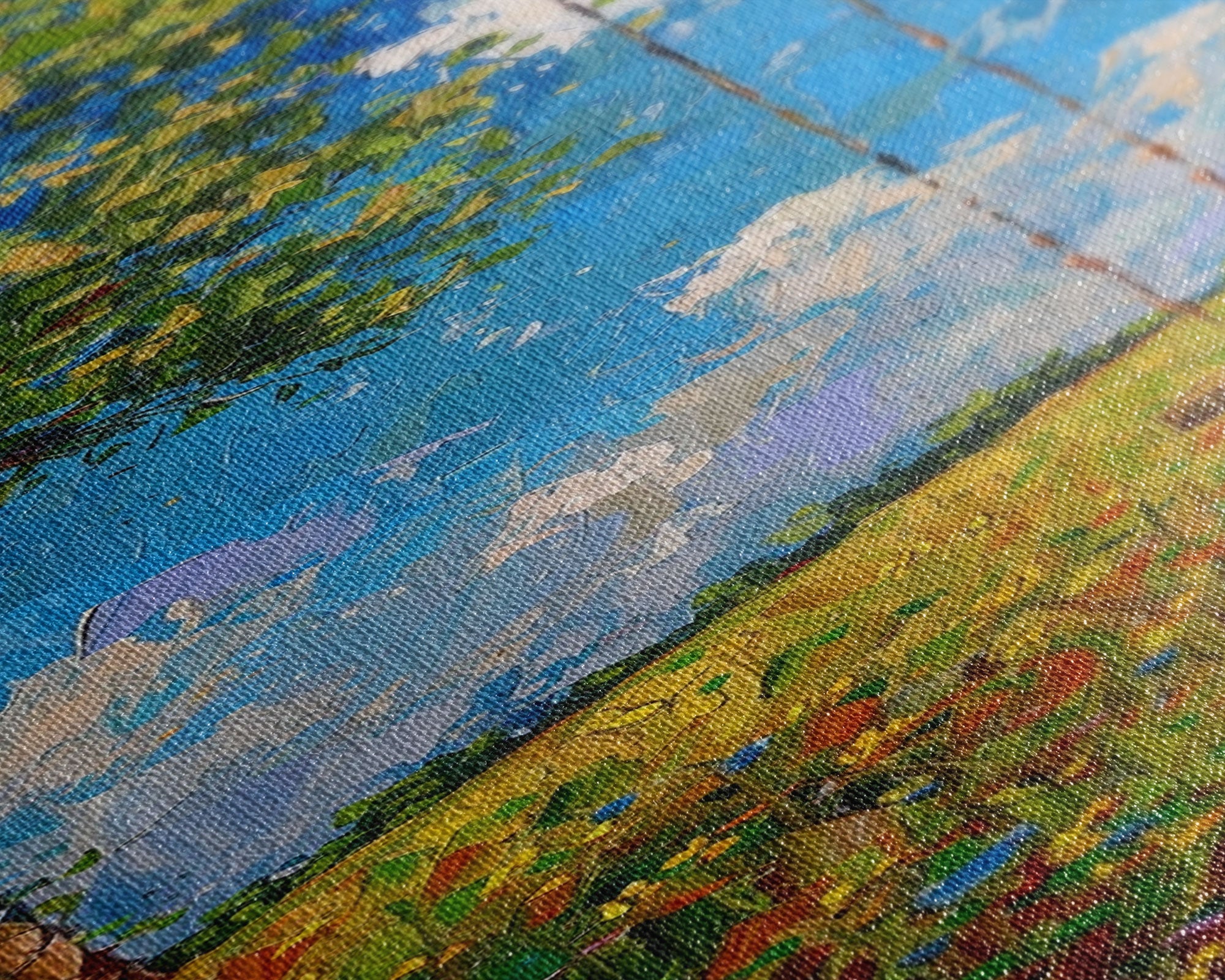 The Tree Swing Framed Canvas Print, Spring Time Decor, Tall Art, Statement Piece, Whimsical Boho Style Wall Art