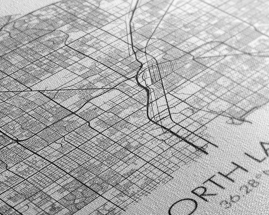 North Las Vegas Street Map, Nevada Map, City Map Art, Modern Art, Wall Art, Canvas Print, Wall Décor Bedroom, Honeymoon Gift,  Travel Art