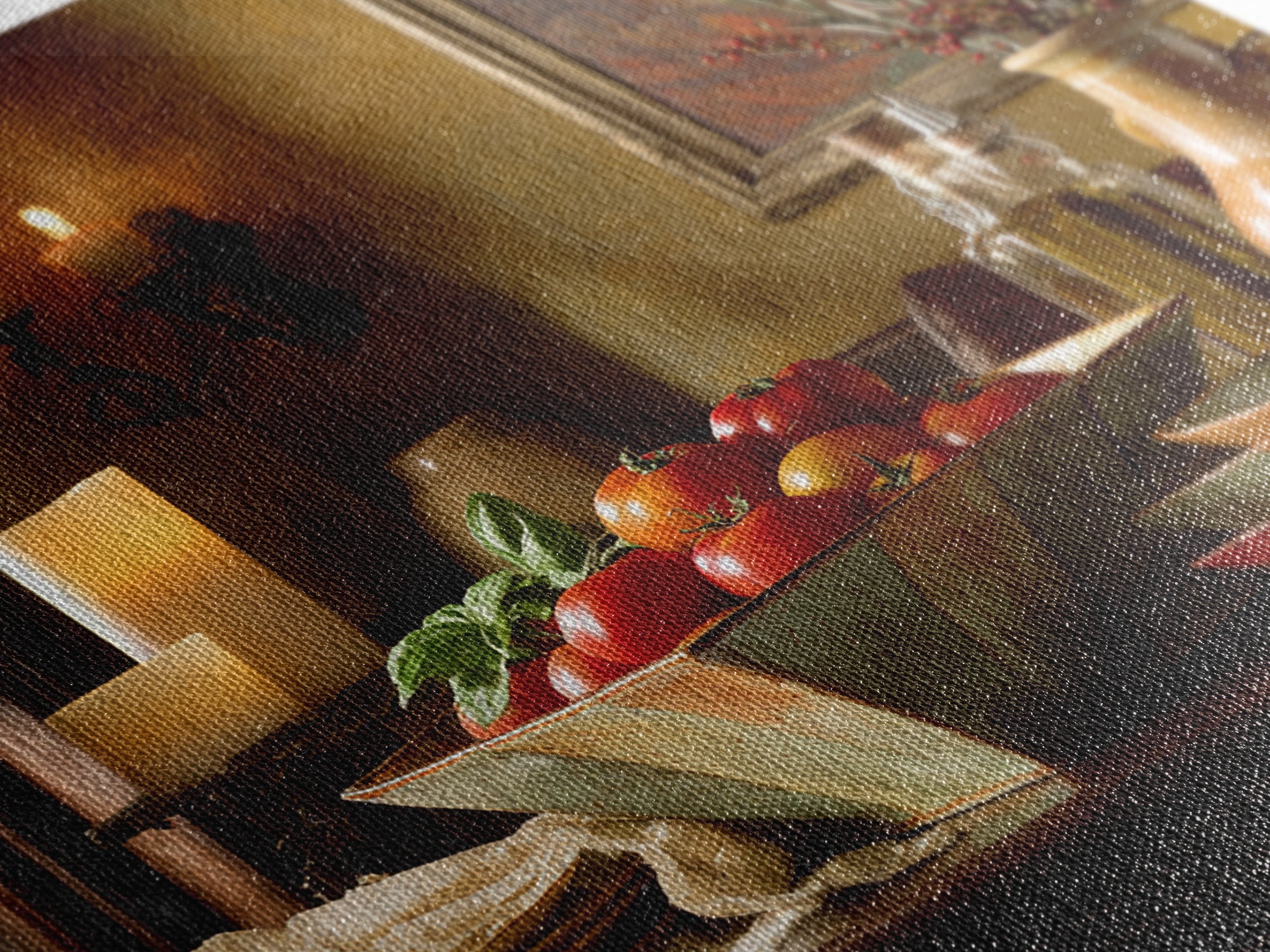 Classic Fruit Bowl Framed Canvas Print, Restaurant Art, Living Room Decor, Restaurant Decor, Fine Art, Bistro, Gallery Decor, RES-1x1-52