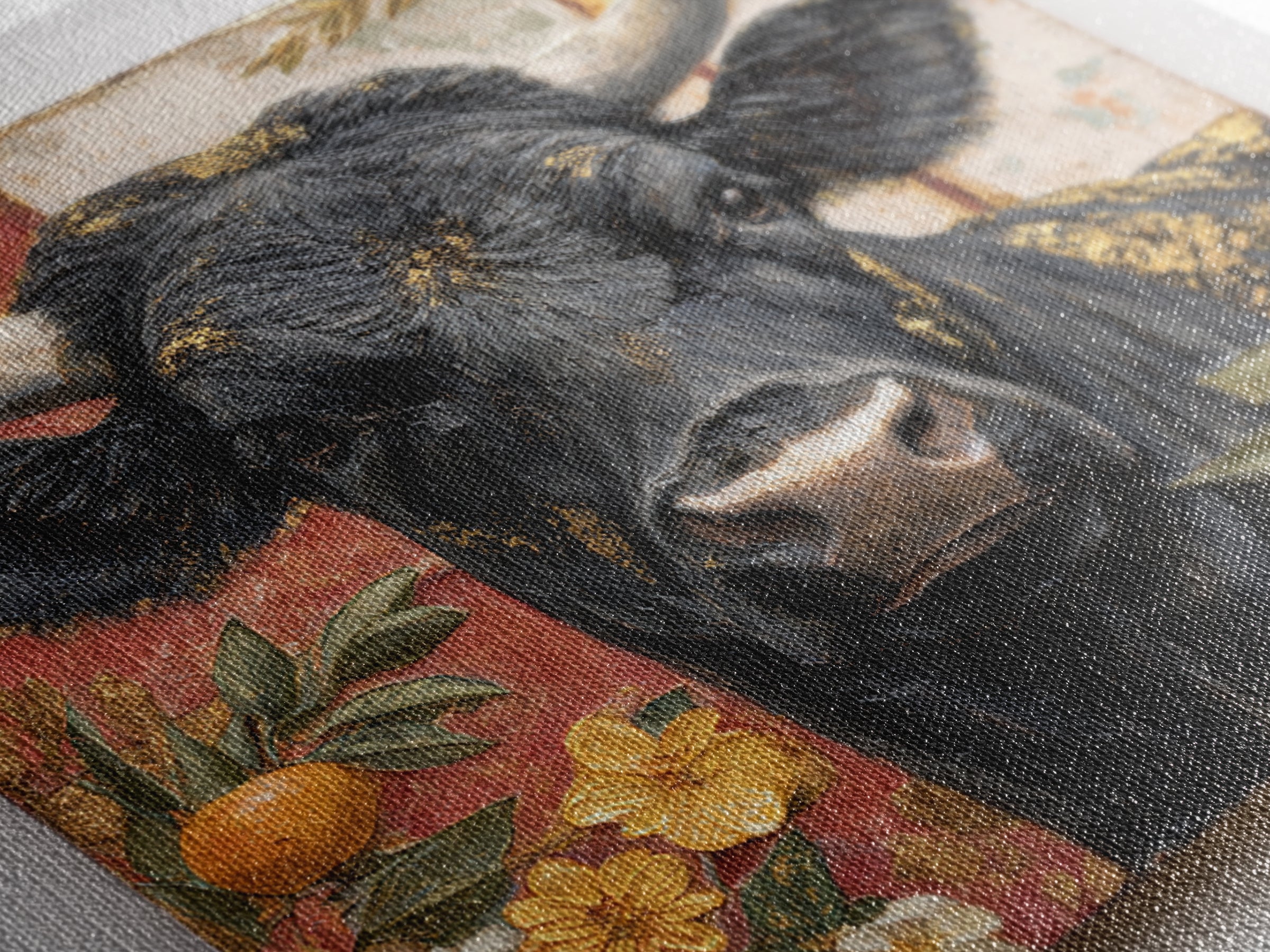 Steakhouse Black and Gold Bull Portrait Canvas Print, Restaurant Art, Bar Decor, Restaurant Decor, Fine Art, Bistro, RES-1x1-55