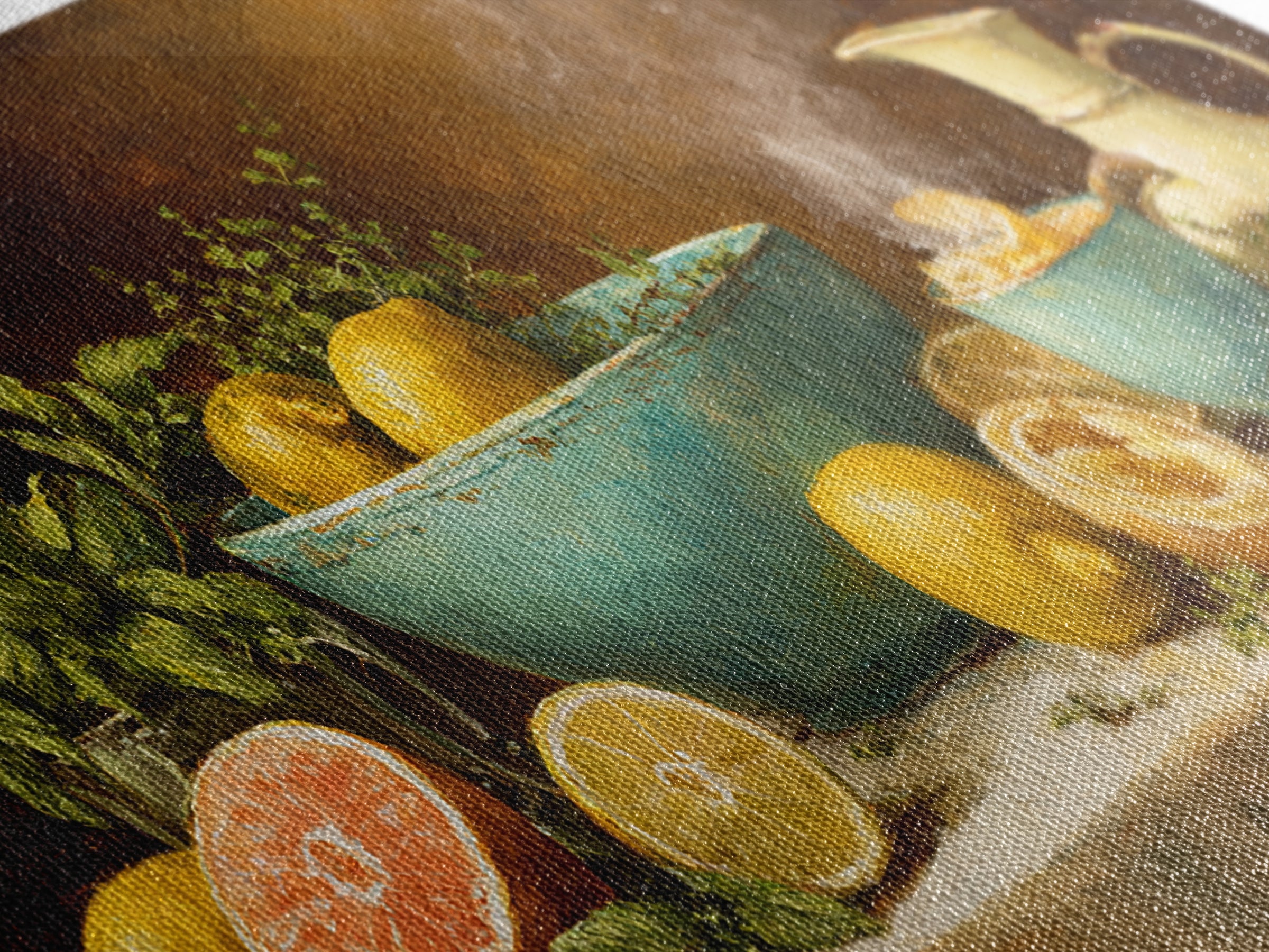 Cocktail and Citrus Bar Composition Canvas Print, Restaurant Art, Kitchen Decor, Restaurant Decor, Bistro, Bedroom Wall Art, RES-2x1-31