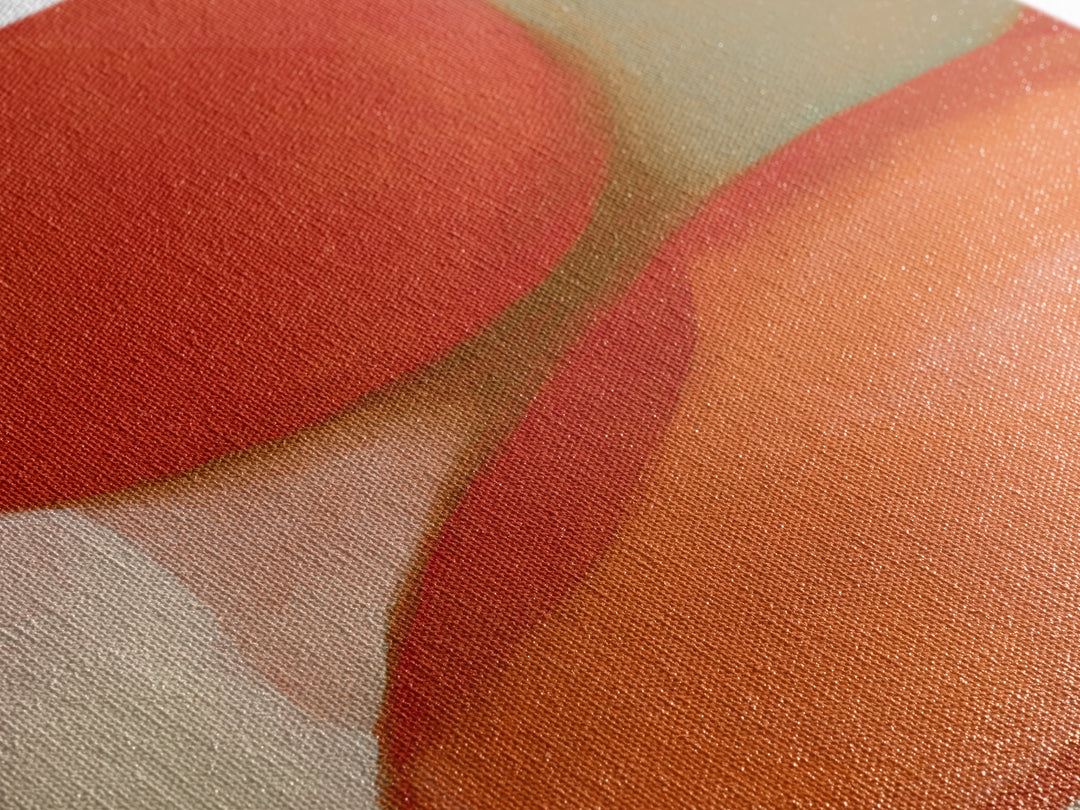 Abstract Appetite Friendly Red and Orange Shapes Canvas Print, Restaurant Art, Printable Art, Restaurant Decor, Abstract Art, RES-2x3-49