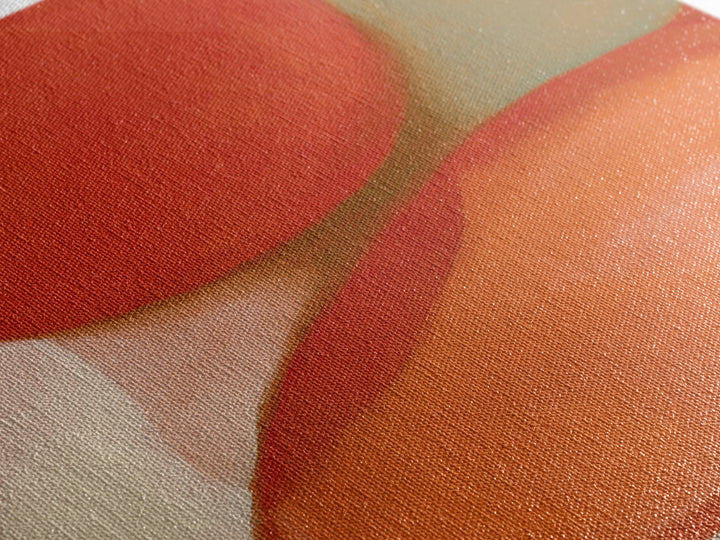 Abstract Appetite Friendly Red and Orange Shapes Canvas Print, Restaurant Art, Printable Art, Restaurant Decor, Abstract Art, RES-2x3-49