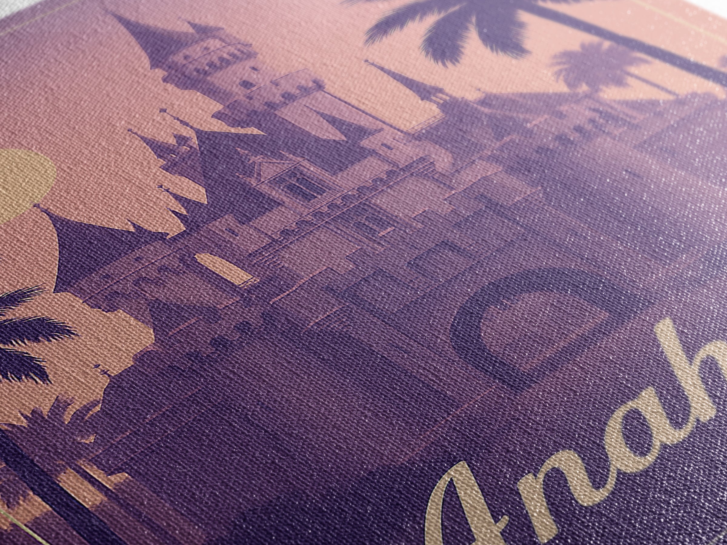 Anaheim Travel Poster, Framed Canvas Print, Mid Century City Wall Art, Anaheim Travel Art, Living Room Wall Art, Vintage City Art