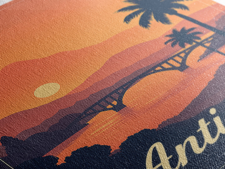 Antioch California Travel Poster, Canvas Print, Classic Poster Art, Antioch Poster Print, Travel Wall Art, Watercolor Skyline, Art Print