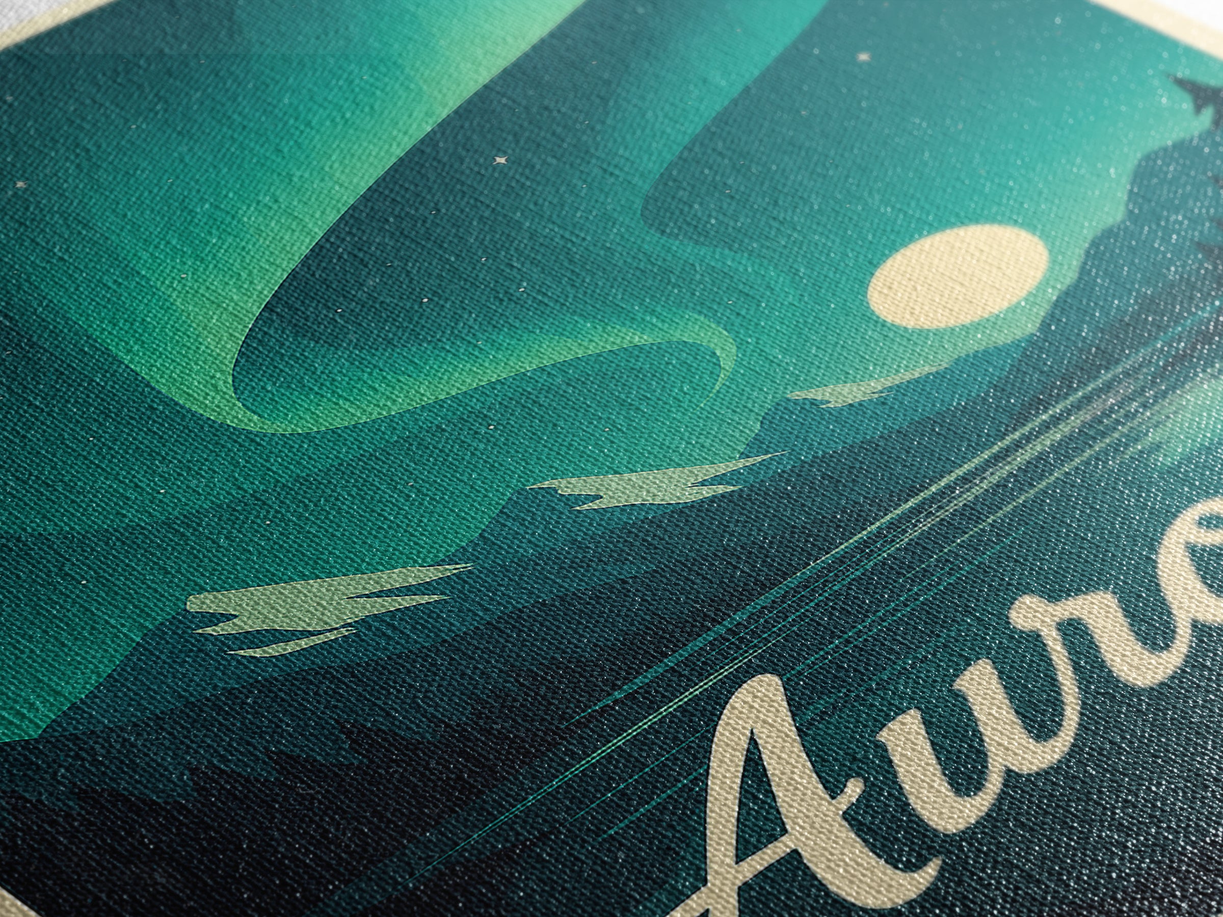 Aurora Colorado Travel Poster, Canvas Print, Retro Sunset Skyline Art, Aurora Poster Print, Eclectic Wall Decor, Fine Art Print, Wall Art