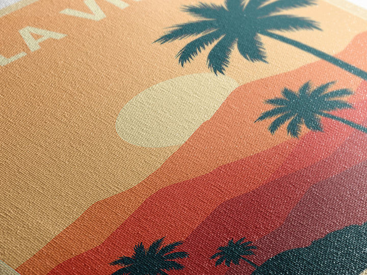 Chula Vista Travel Poster, Framed Canvas Print, Retro Sunset Skyline Art, Chula Vista Poster Print, Vintage City Poster, City Art Print