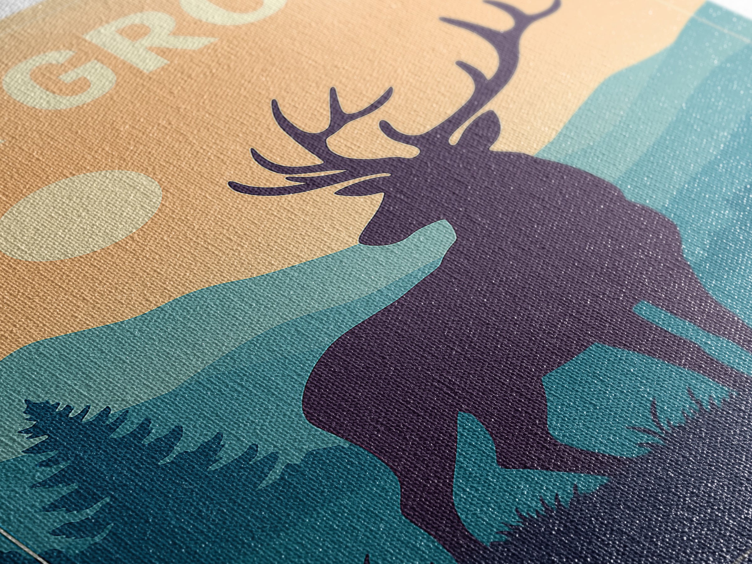 Elk Grove Travel Poster, Canvas Print, Mid Century City Wall Art, Elk Grove City Art, City Art Print, Mid Century Wall Art, Poster Print