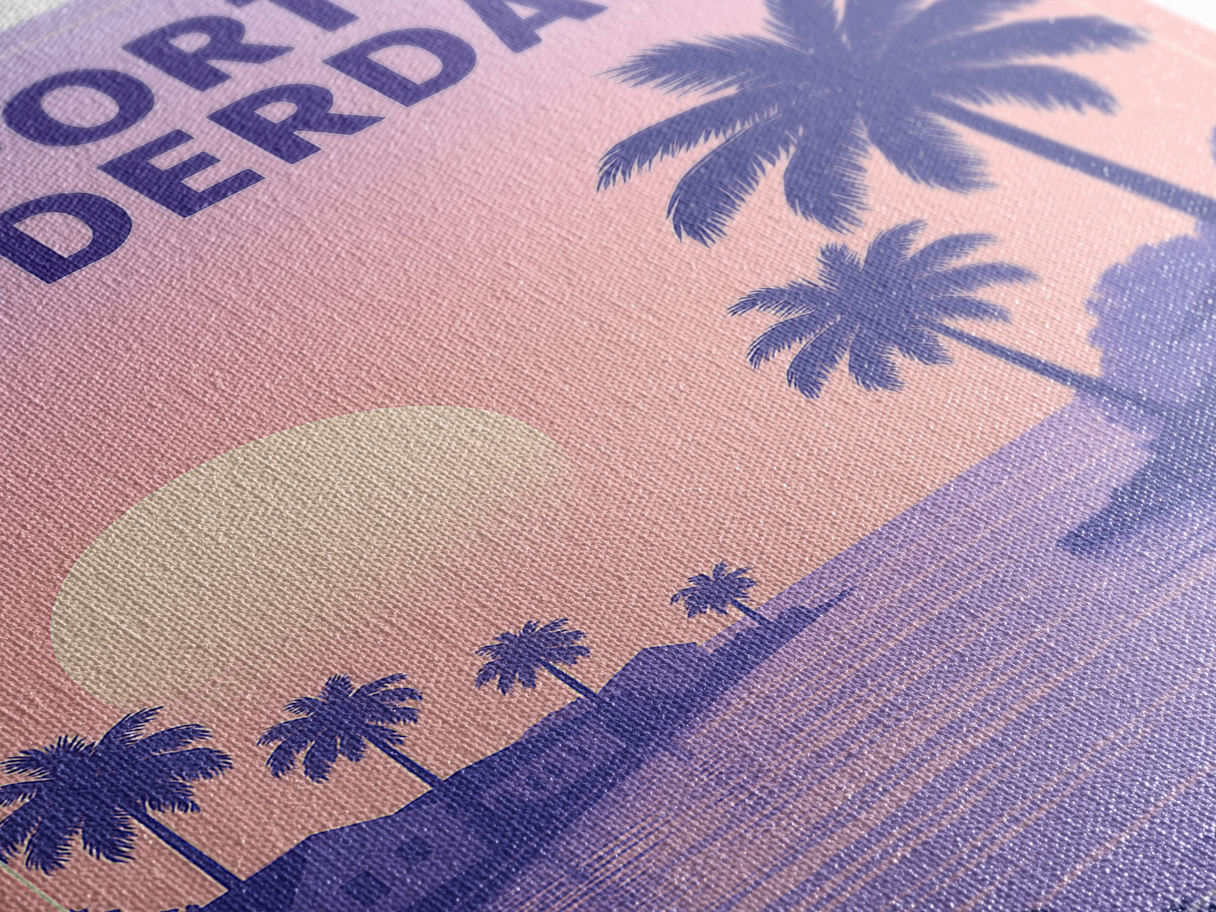 Fort Lauderdale Florida Travel Poster, Canvas Print, Mid Century City Wall Art, Fort Lauderdale Wall Art, Wanderlust Decor, Wall Art