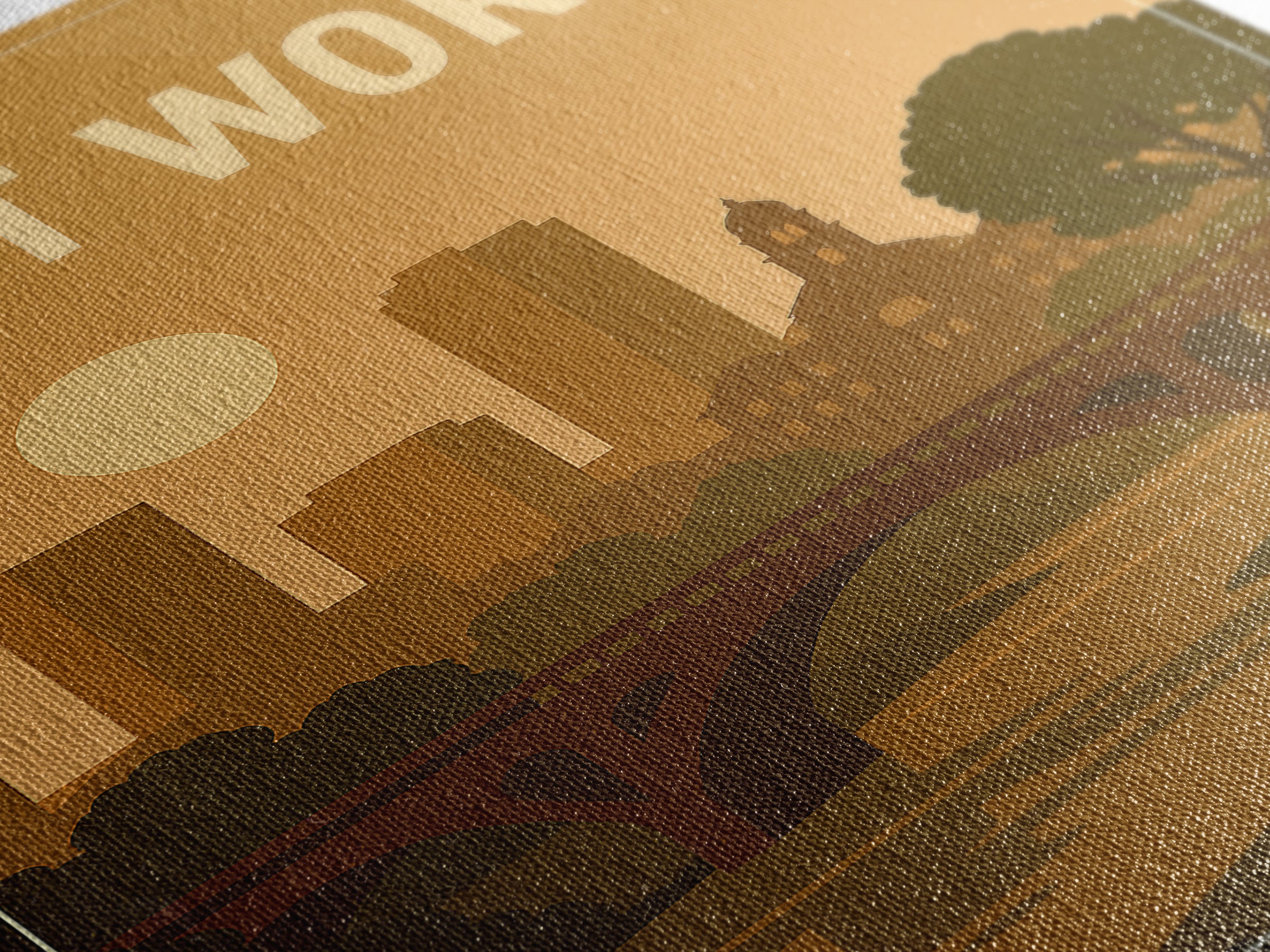 Fort Worth Texas Travel Poster, Canvas Print, Mid Century City Wall Art, Fort Worth Poster Print, Fine Art Print, Modern Wall Decor