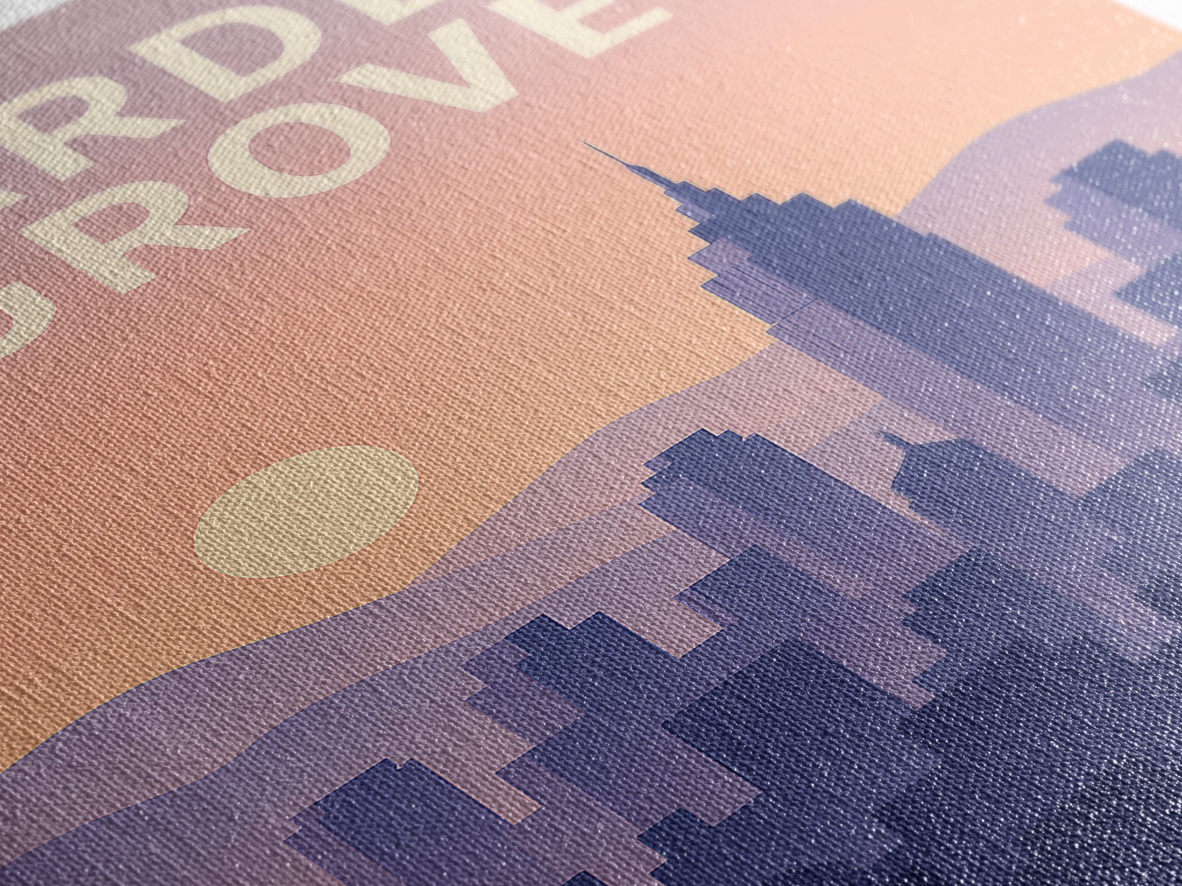 Garden Grove California Travel Poster, Canvas Print, Mid Century City Wall Art, Garden Grove Wall Art, Travel Poster Art, Travel Art Print