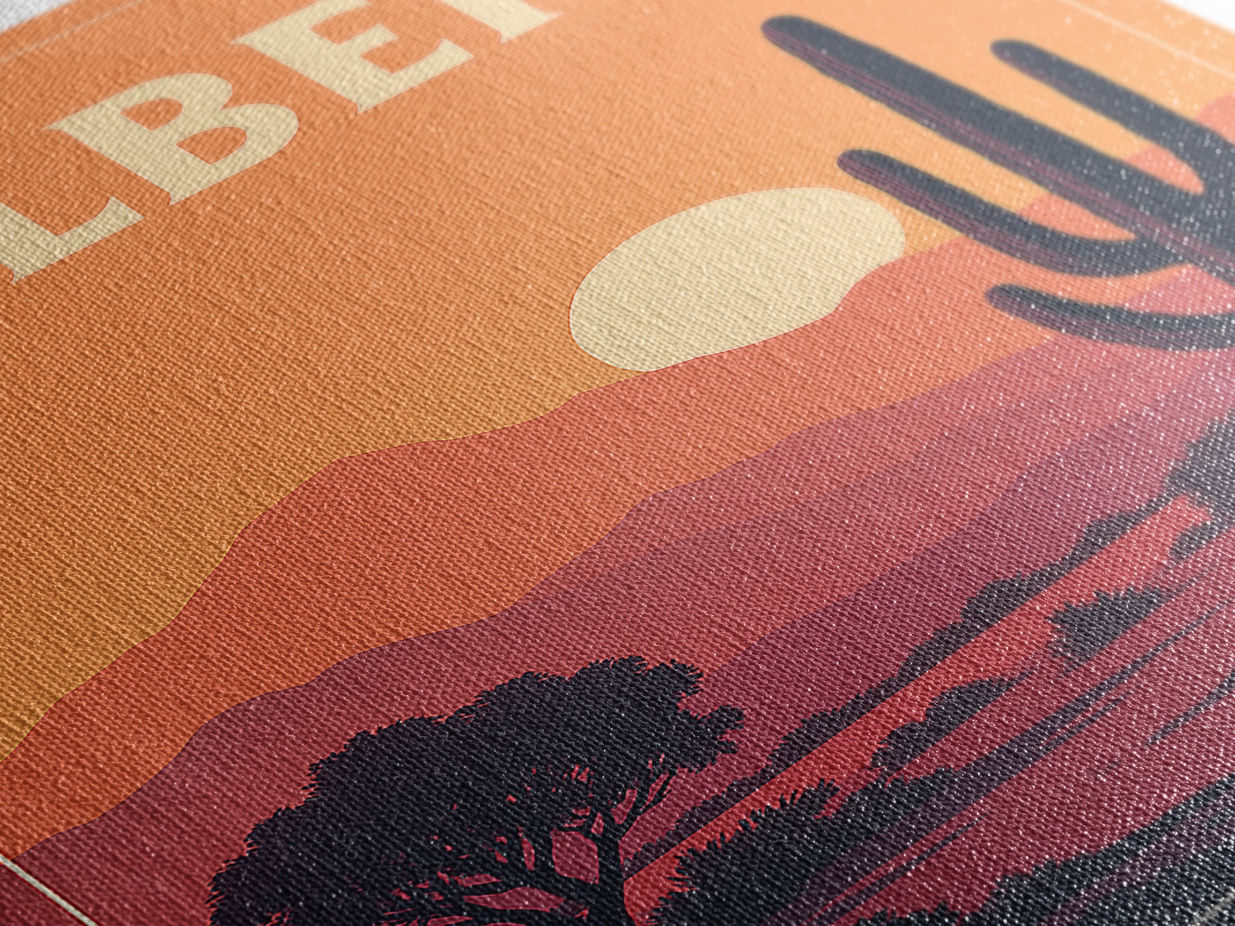 Gilbert Travel Poster, Canvas Print, Retro Sunset Skyline Art, Gilbert Wall Art, Travel Wall Decor, Wanderlust Decor, Fine Art Print