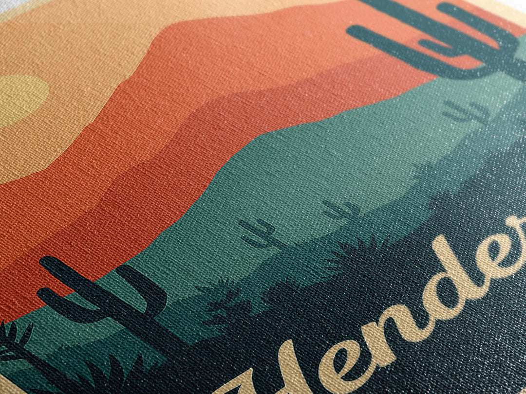 Henderson Nevada Travel Poster, Canvas Print, Classic Travel Poster Art, Henderson Art Print, City Travel Prints, Living Room Wall Art
