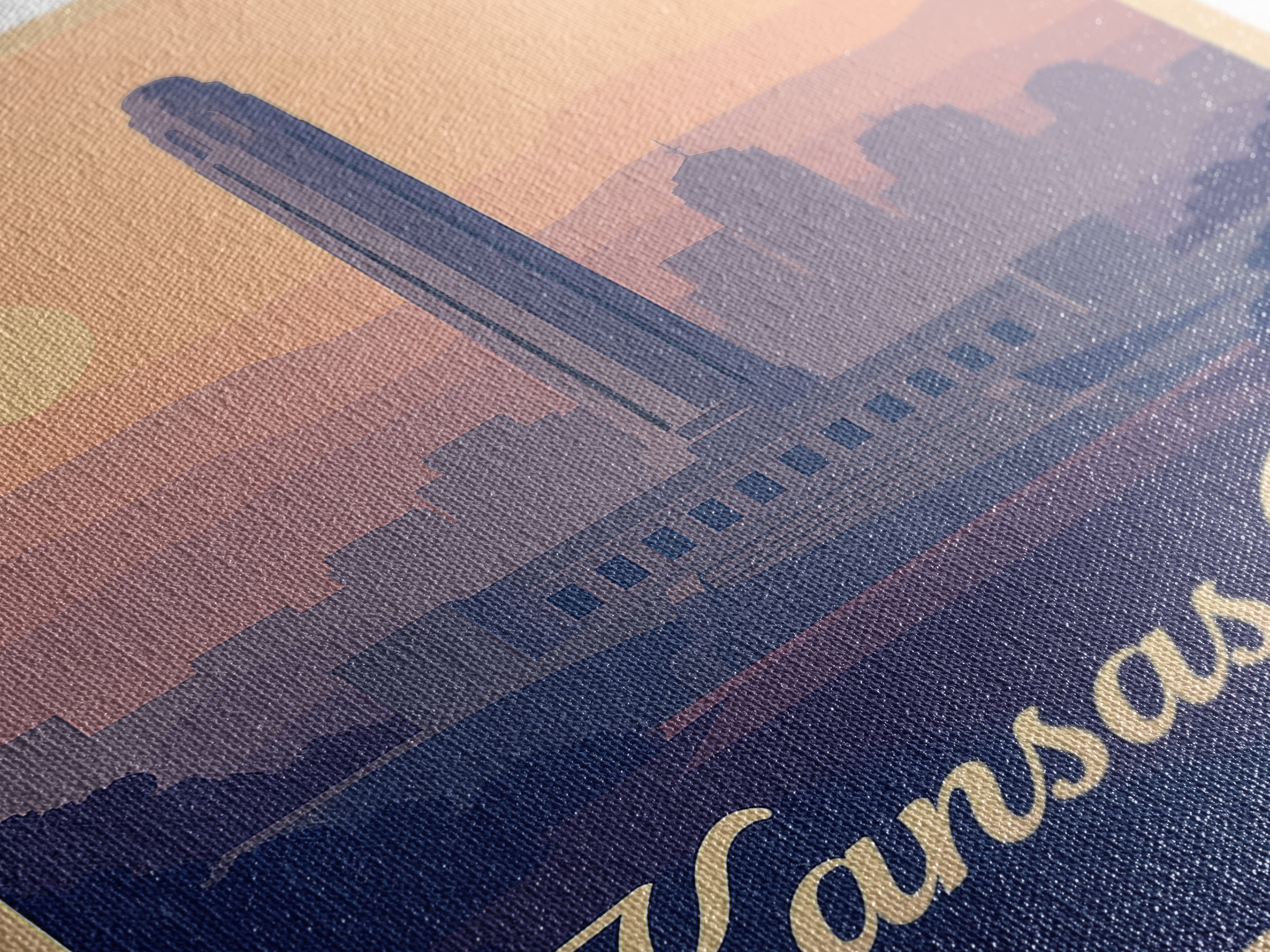 Kansas City Travel Poster, Canvas Print, Vintage Travel Poster Art, Kansas City Art Print, Travel Wall Art, Vintage City Art, Wall Art