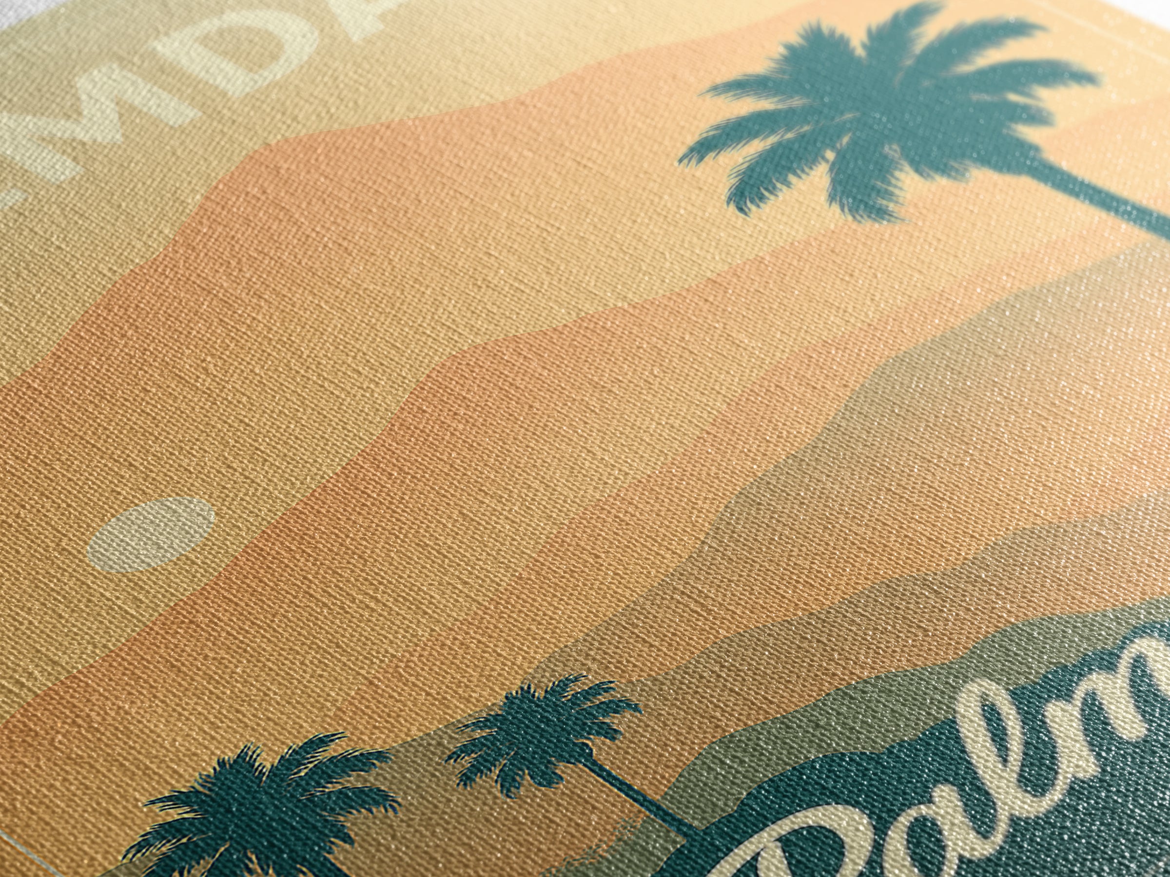 Palmdale California Travel Poster, Canvas Print, Retro Sunset Skyline Art, Palmdale Poster Print, Wanderlust Decor, Travel Art, City Poster
