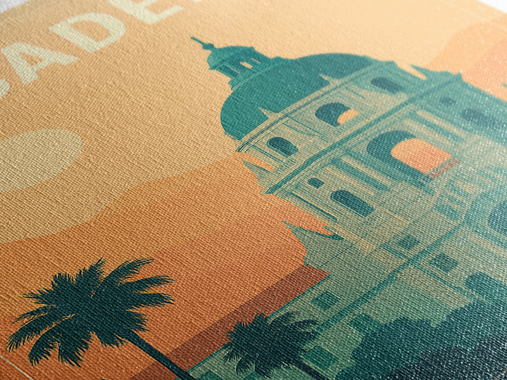 Pasadena Travel Poster, Canvas Print, Mid Century City Wall Art, Pasadena Poster Print, Travel Poster Art, Mid Century Wall Art
