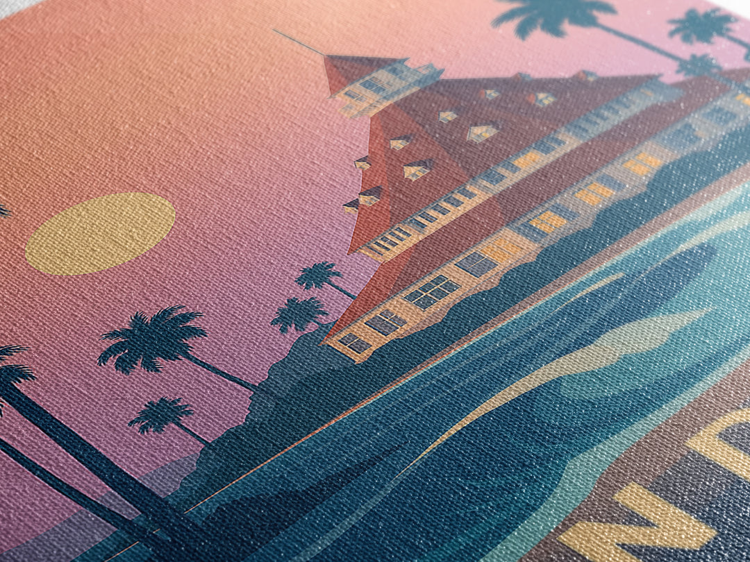 San Diego California Travel Poster, Canvas Print, Classic Travel Poster Art, San Diego Travel Art, Vintage Travel Print, Travel Poster Art