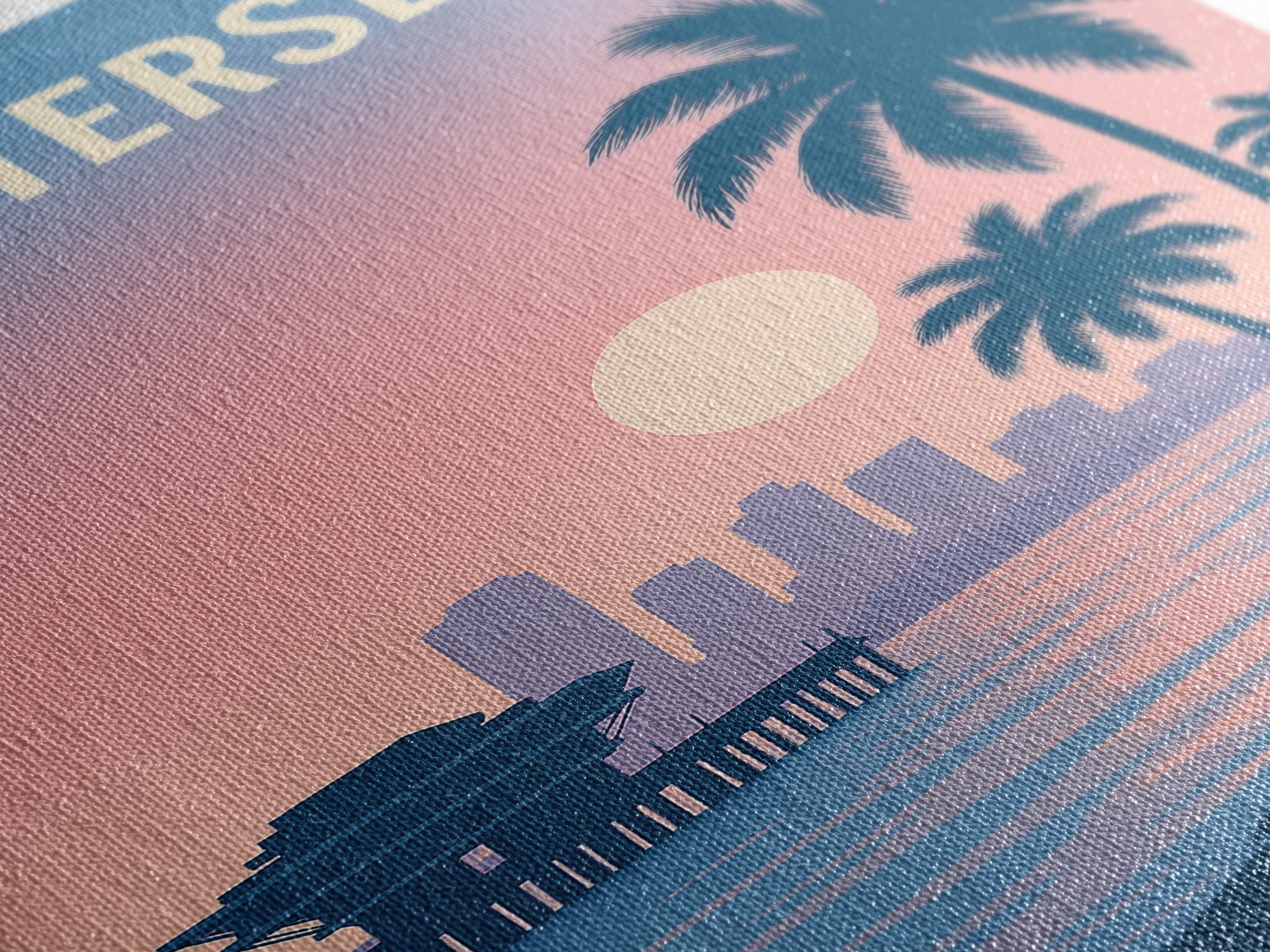 St Petersburg Florida Travel Poster, Canvas Print, Mid Century City Wall Art, St Petersburg Art Print, City Travel Prints, Travel Print