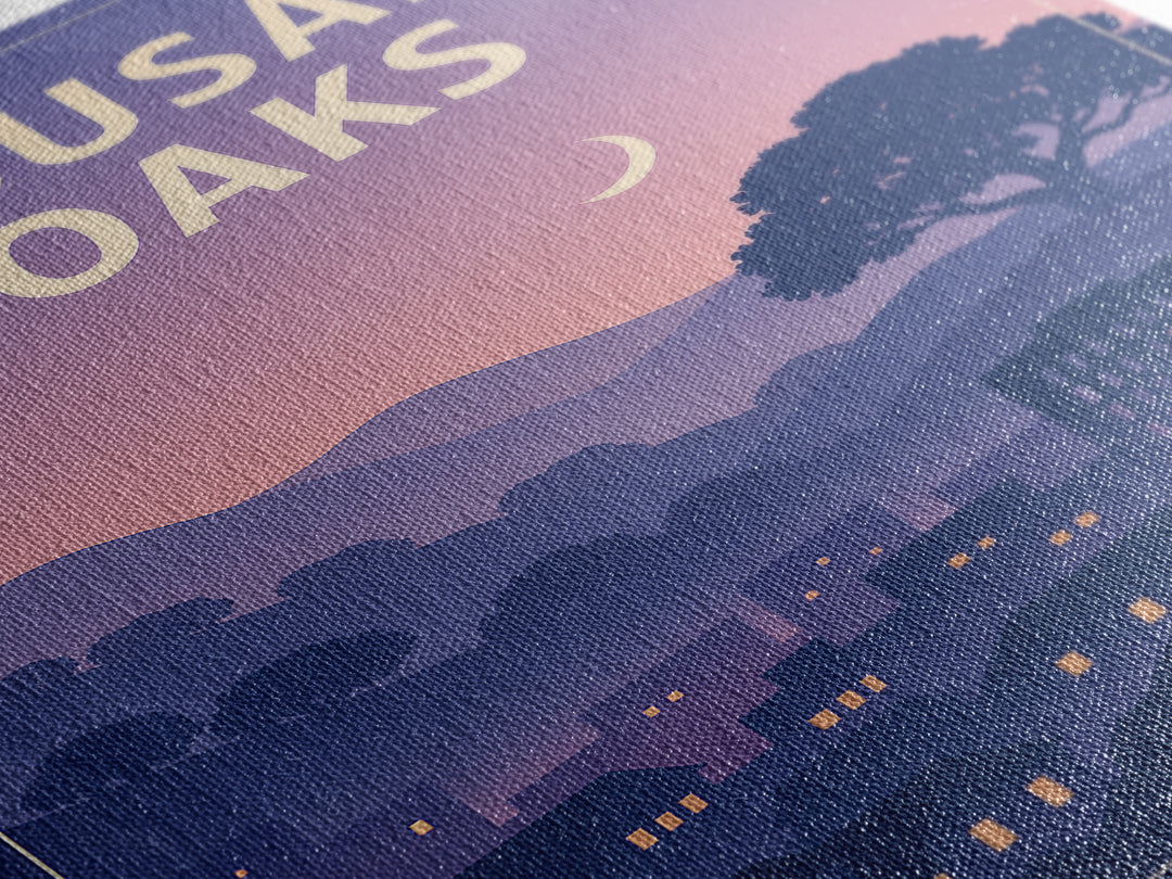 Thousand Oaks California Travel Poster, Canvas Print, Classic Poster Art, Thousand Oaks Wall Art, Gift For Travelers, Travel Poster Set