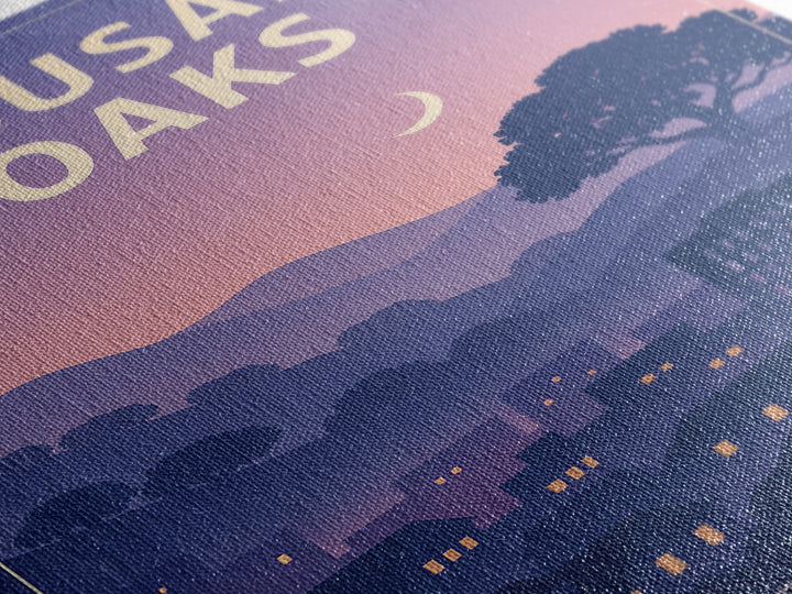 Thousand Oaks California Travel Poster, Canvas Print, Classic Poster Art, Thousand Oaks Wall Art, Gift For Travelers, Travel Poster Set